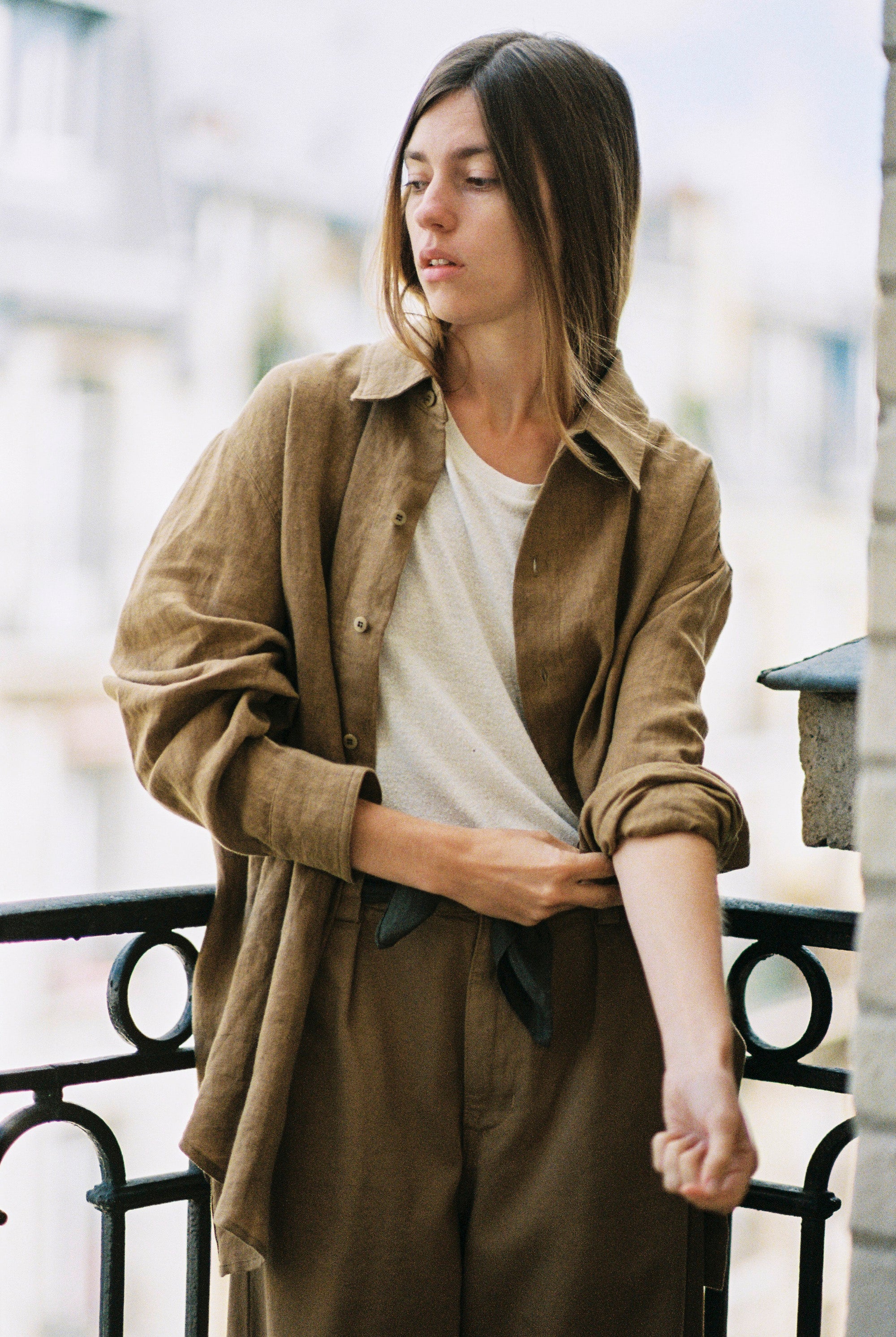 (Imperfect) Vija Shirt, Linen, Khaki