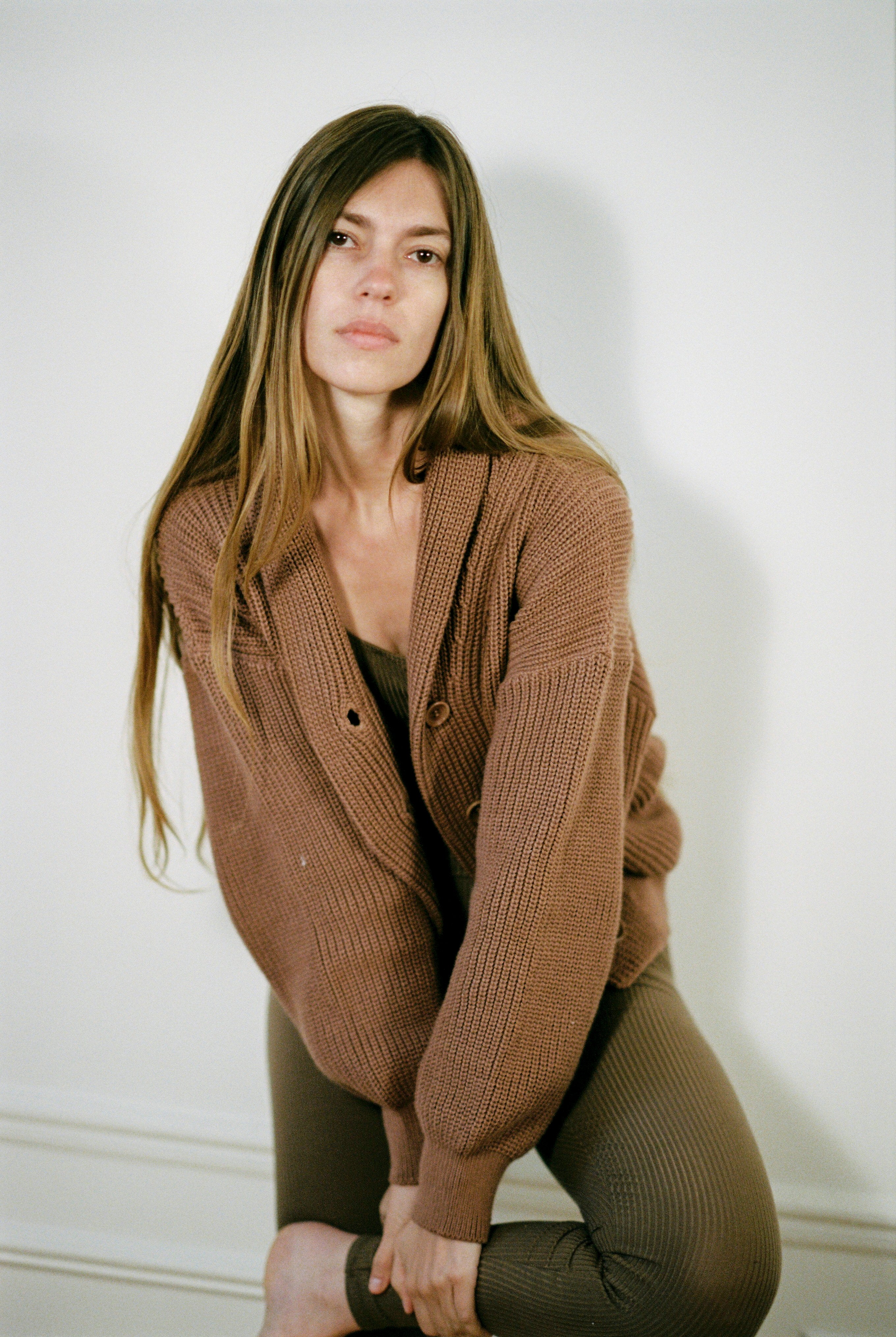 (Imperfect) Sloan Cardigan, Organic Tanguis Cotton, Dust