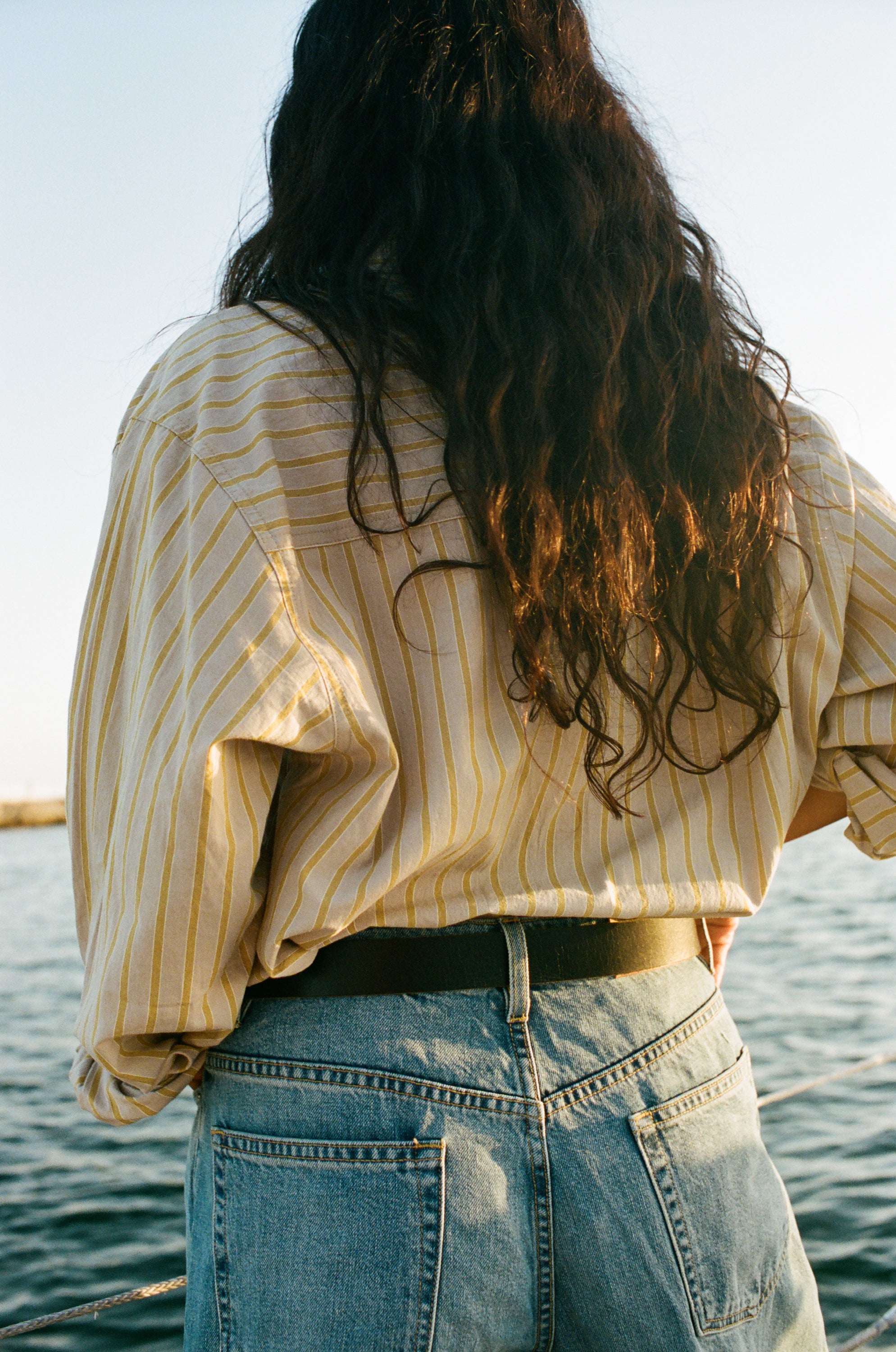 Marcie Shirt, Japanese Organic Cotton, Cabana Stripe