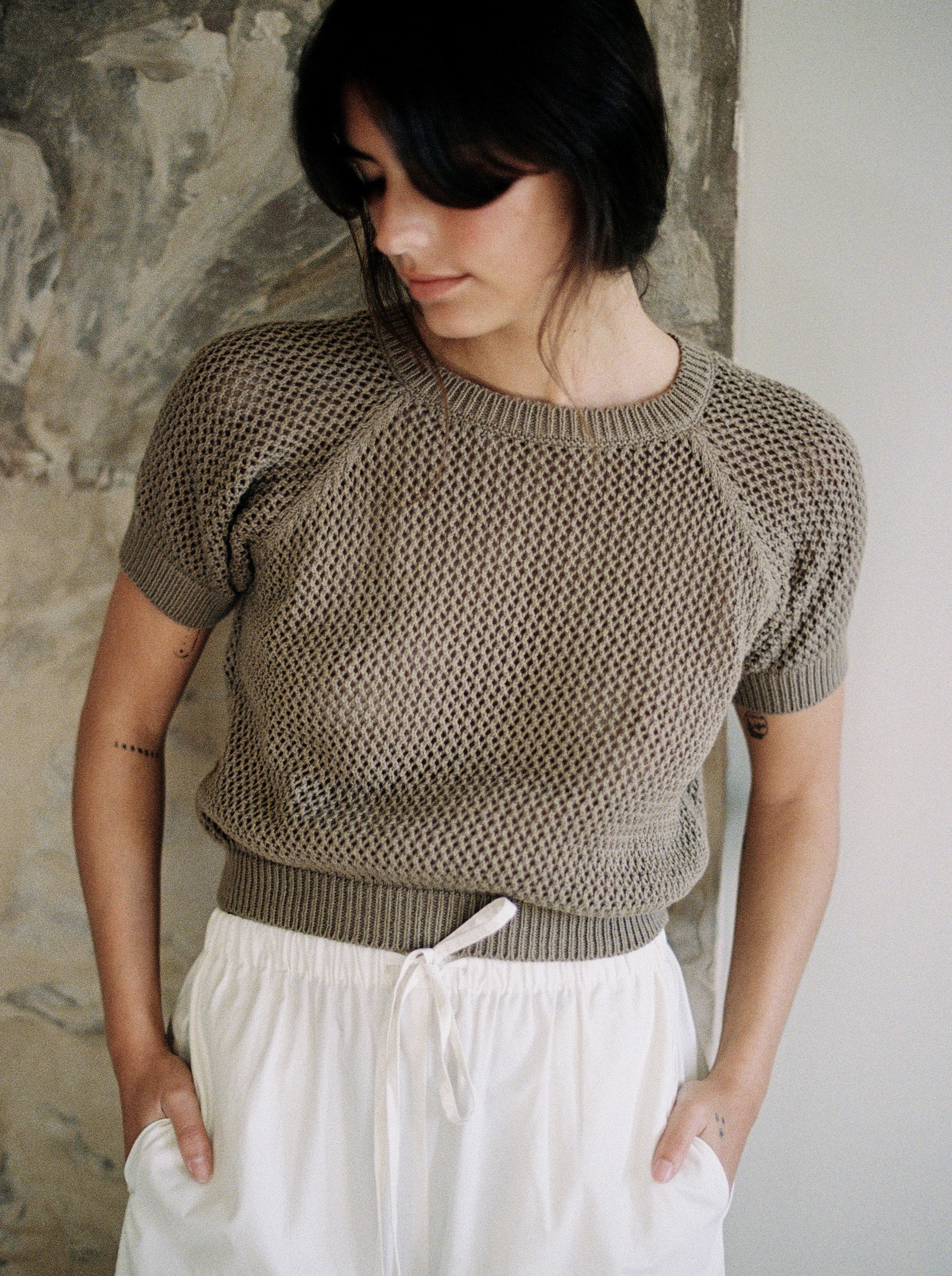 (Imperfect) Lloyd Shirt, Organic Tanguis Cotton, Taupe