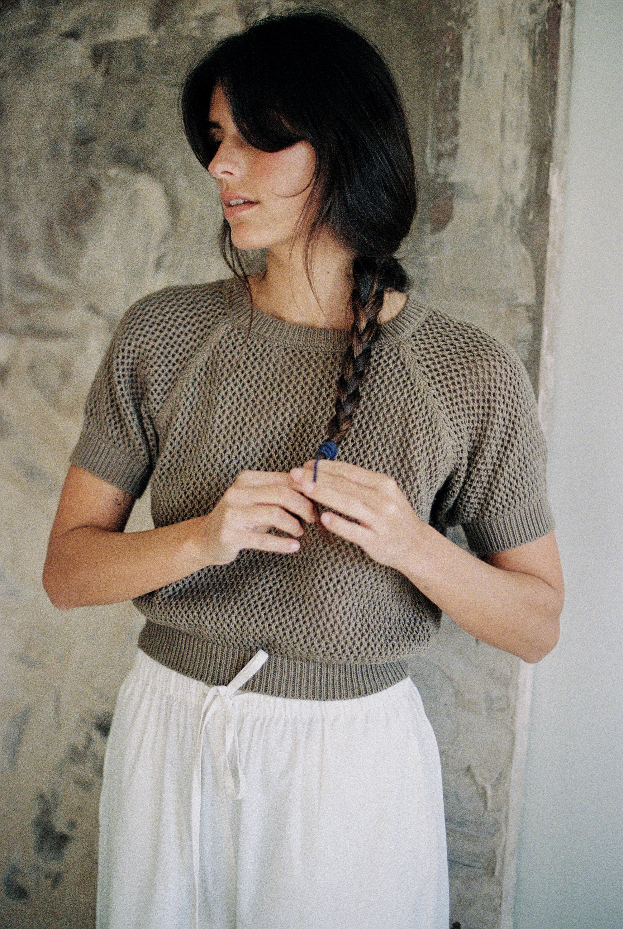 (Imperfect) Lloyd Shirt, Organic Tanguis Cotton, Taupe