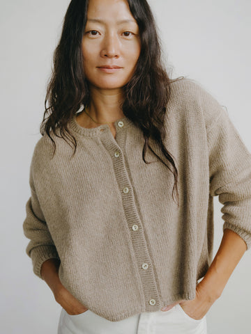 Everyday Cardigan, Baby Alpaca Knit | OZMA