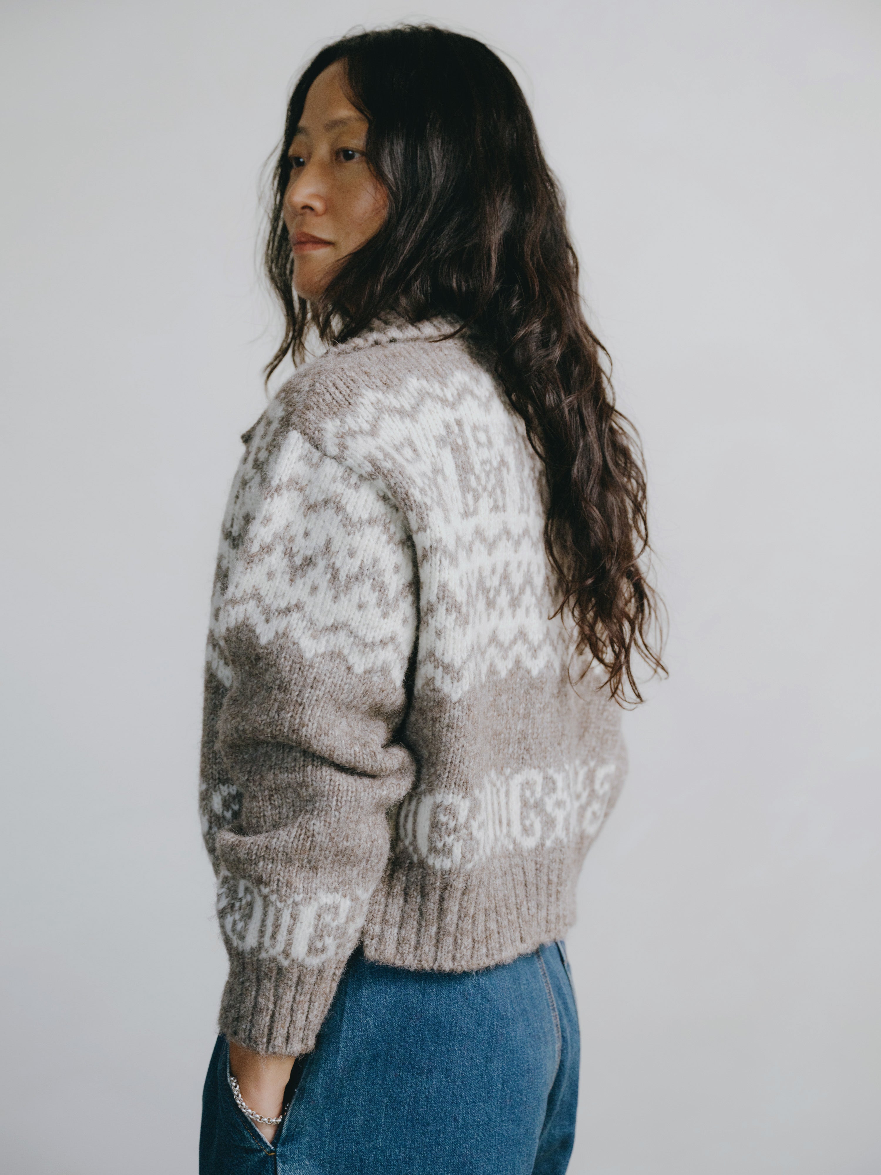 Cabin Cardi, Alpaca Cotton, Shrub