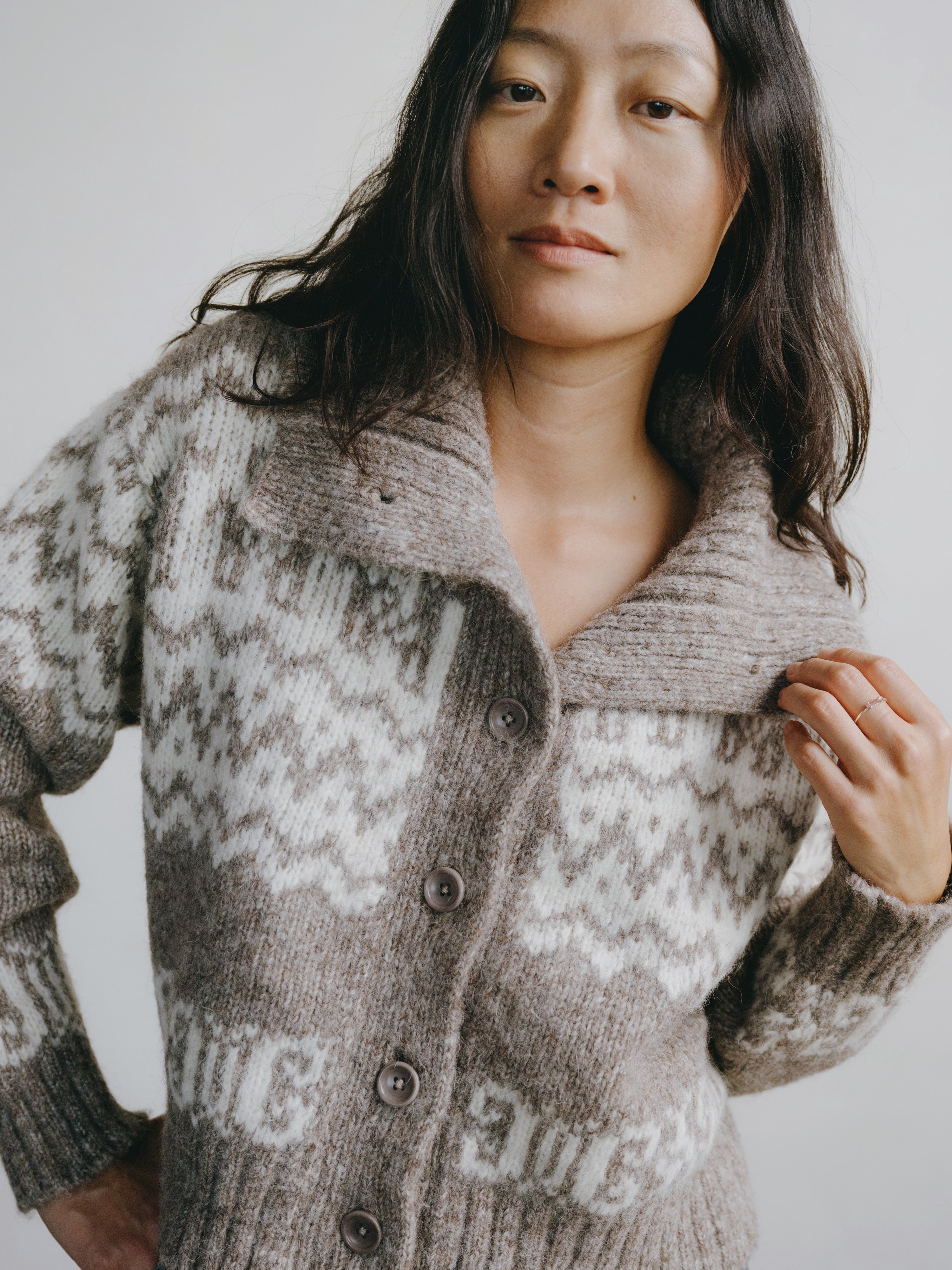 Cabin Cardi, Alpaca Cotton, Shrub