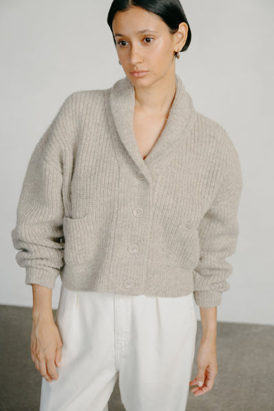 トップス blurhms Alpaca Birds-eye Knit Cardigan blurhms [ ブラームス ] Alpaca Bird's eye Knit Cardigan