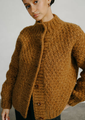 【KOOLOSET】Wool Hachi Round Knit Cardigan KOOLOSET】Wool Hachi Round Knit Cardigan
