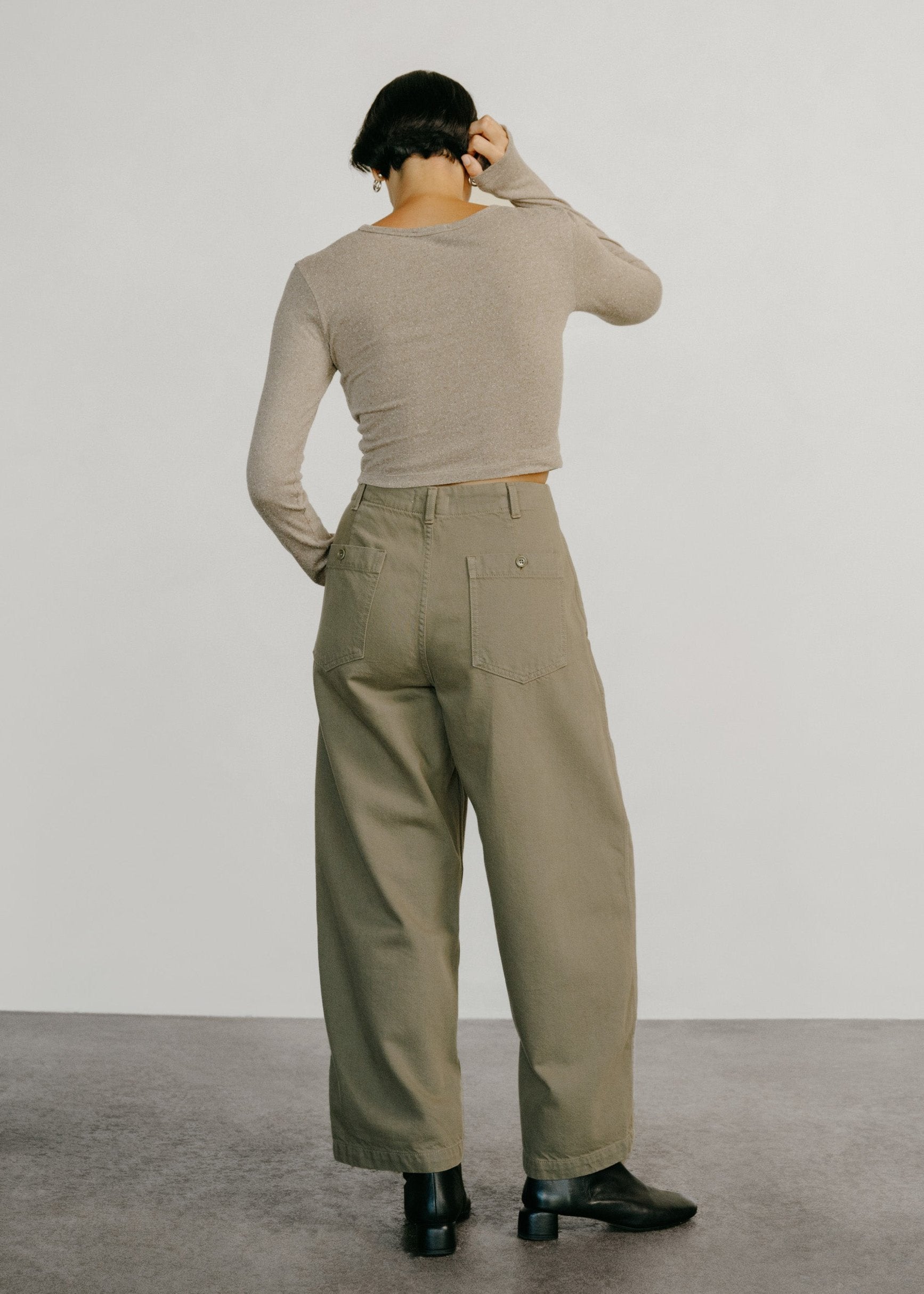 (Imperfect) Jardin Pant, Tencel Bull Denim, Algae