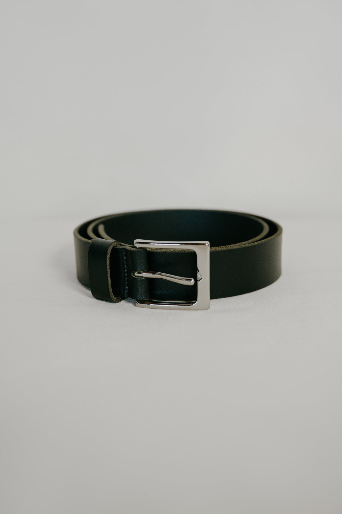 Wide Belt, Leather, Black display picture 3