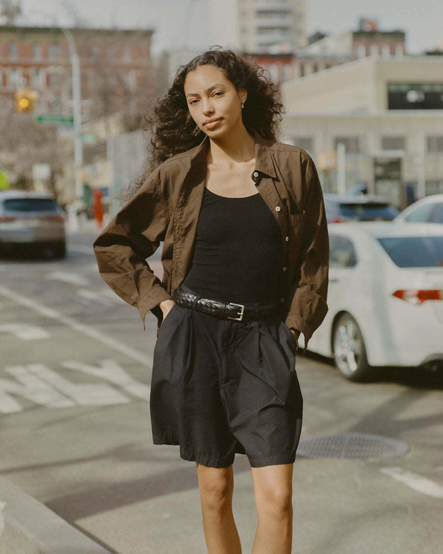 Marcie Shirt, Organic Poplin, Manzanita