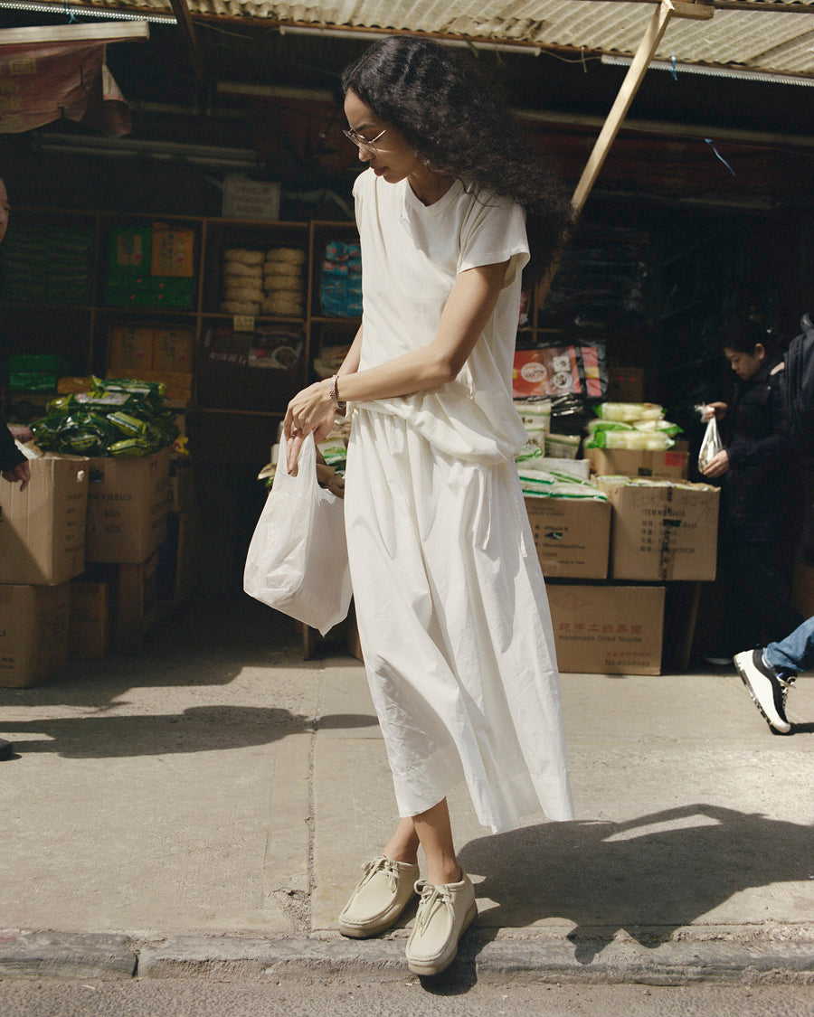 Avita Skirt, Organic Poplin, Natural