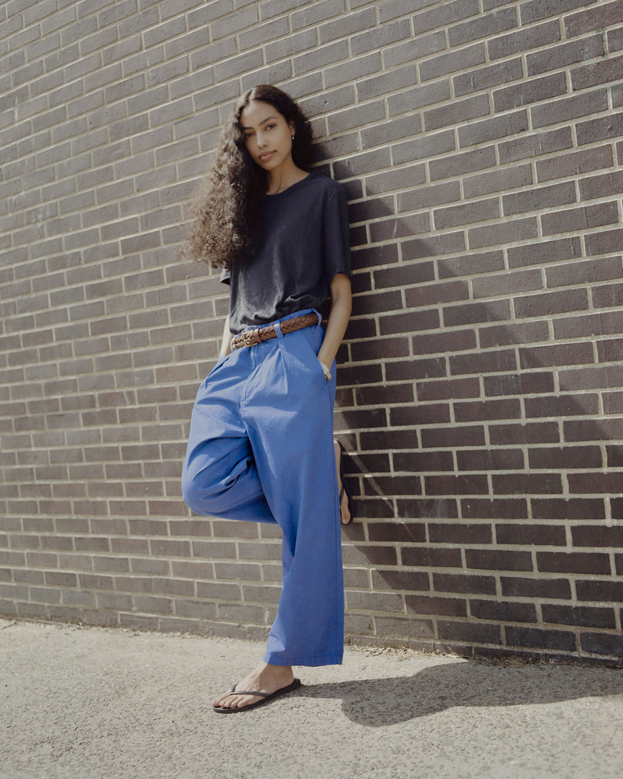Poplin Field Pant, Organic Poplin, Cornflower