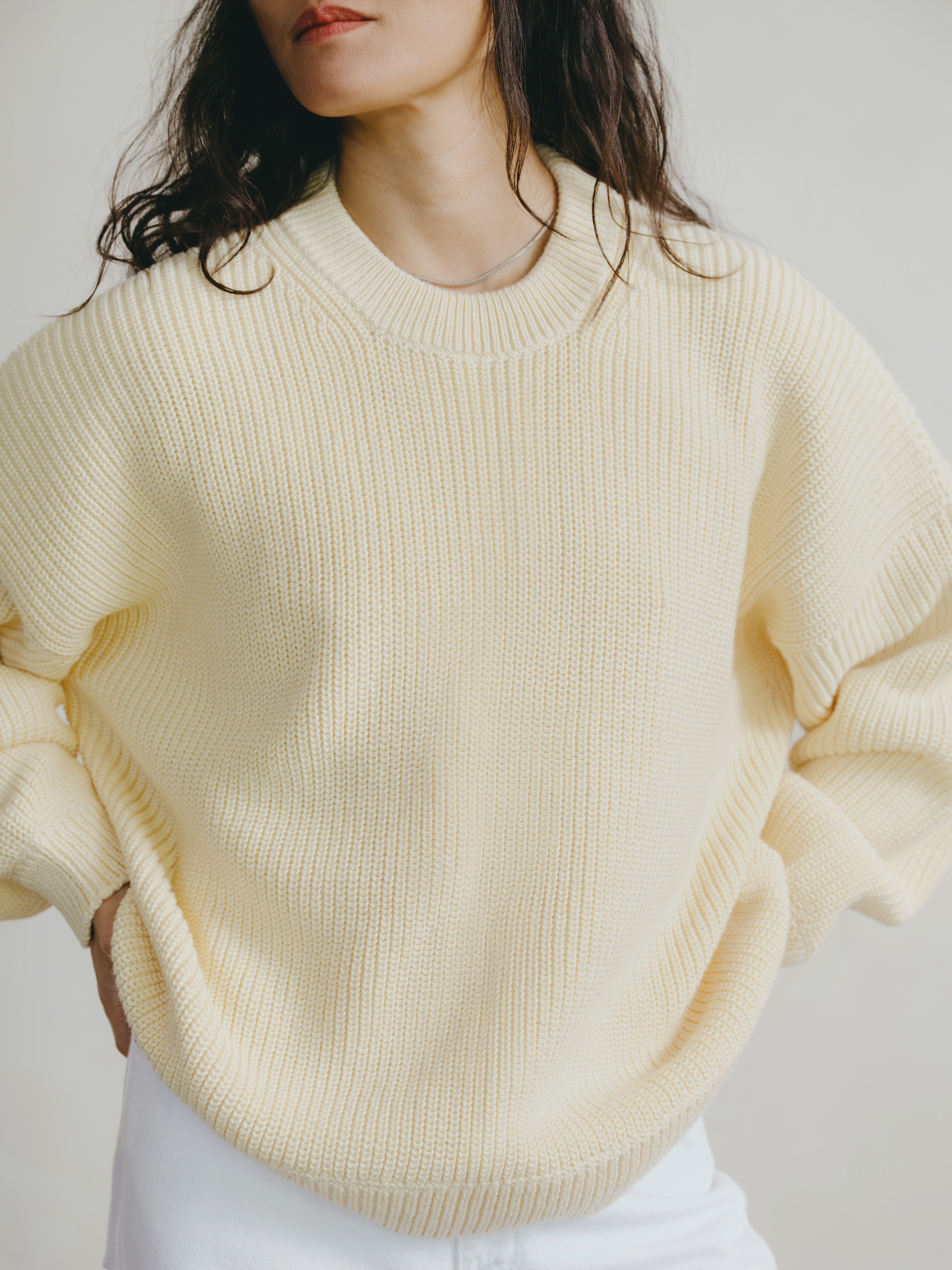 Chleo Crew, Organic Cotton, Butter