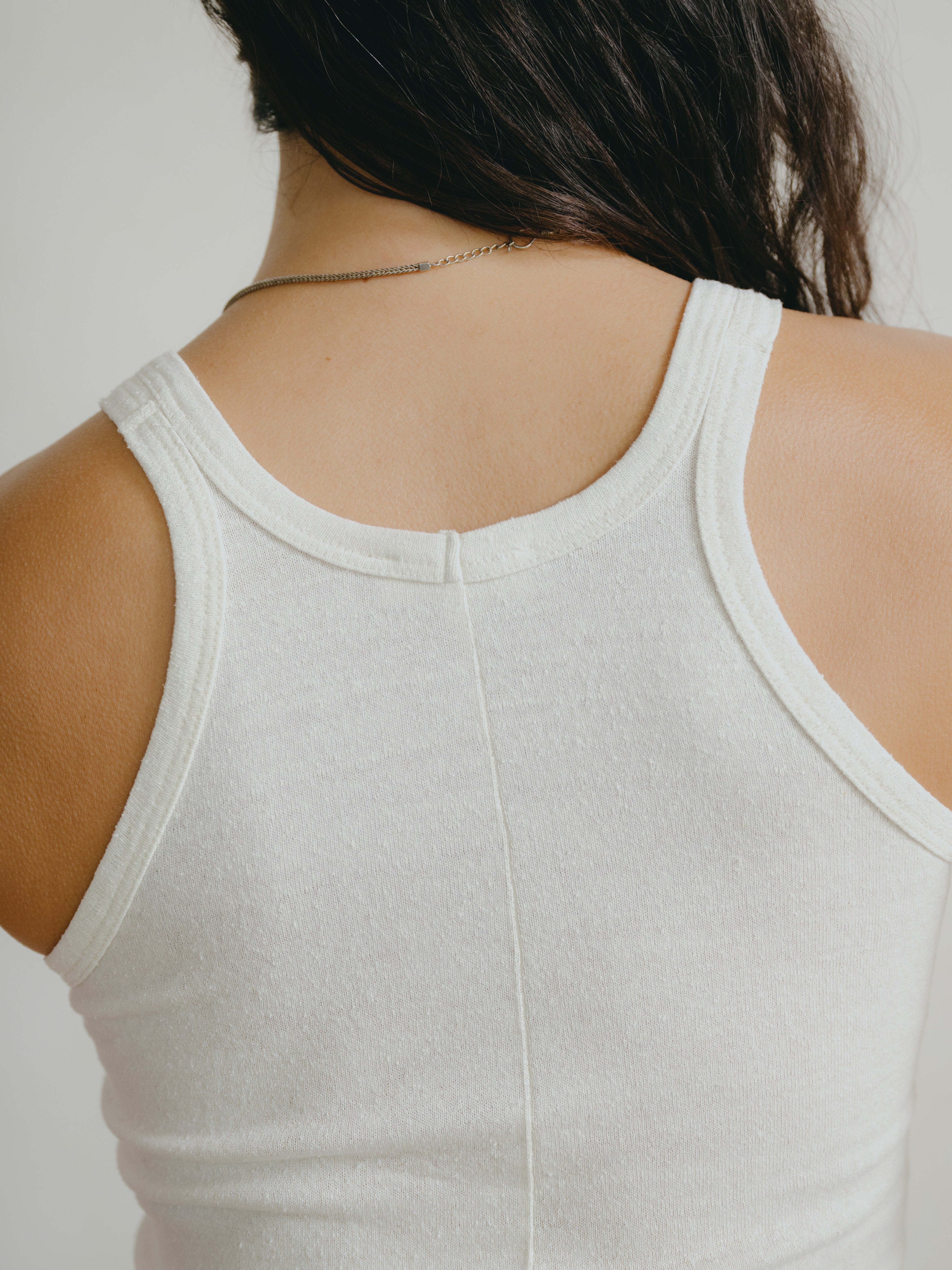 Boy Tank, Regen Silk Noil Jersey, Natural