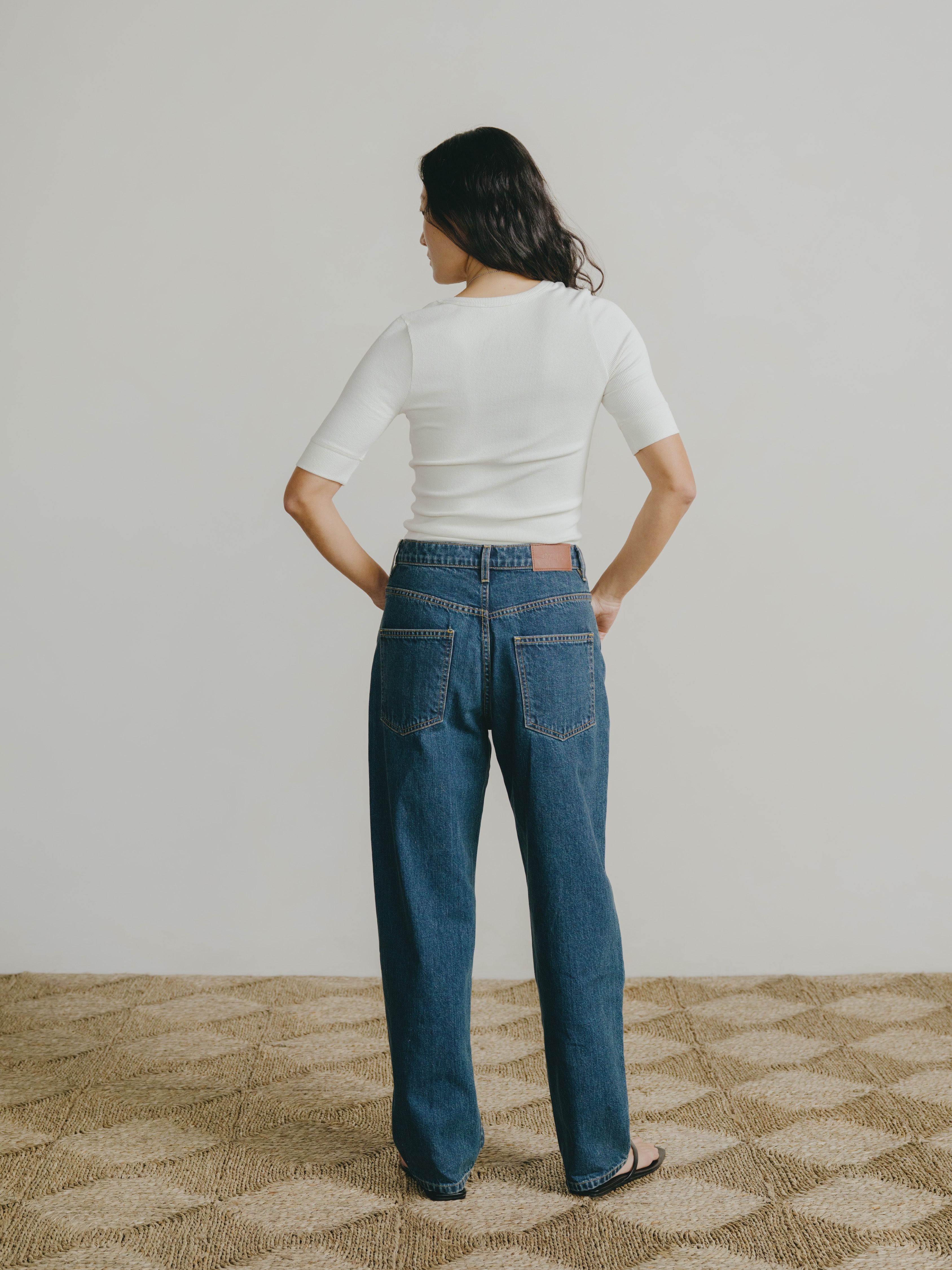 Una Jean, Tencel Denim, Vintage Dark