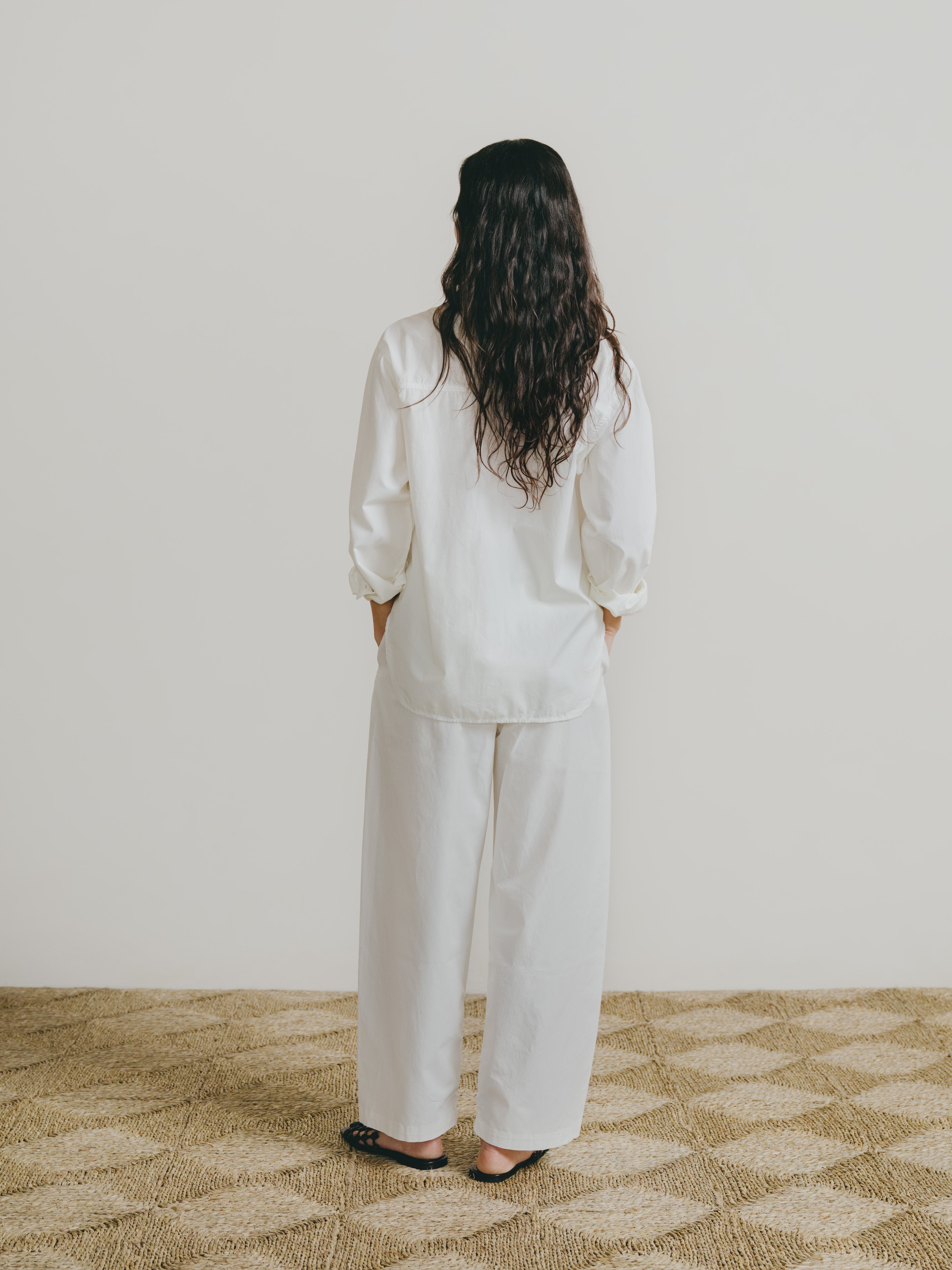 Marcie Shirt, Organic Poplin, Natural