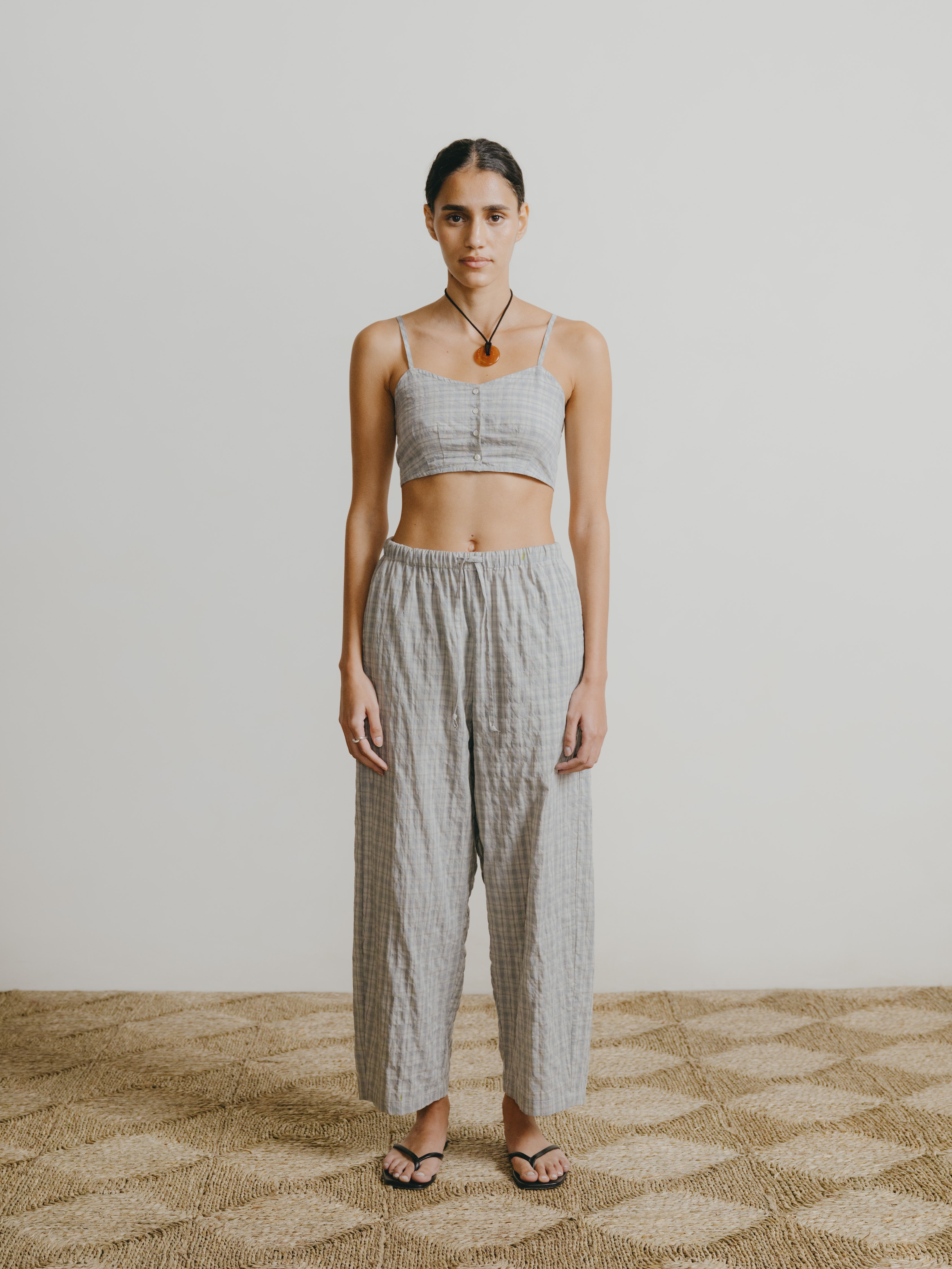 Le meilleur 【美品】Cotton Pique Trousers All Day Pant, Japanese Organic Cotton, Picnic