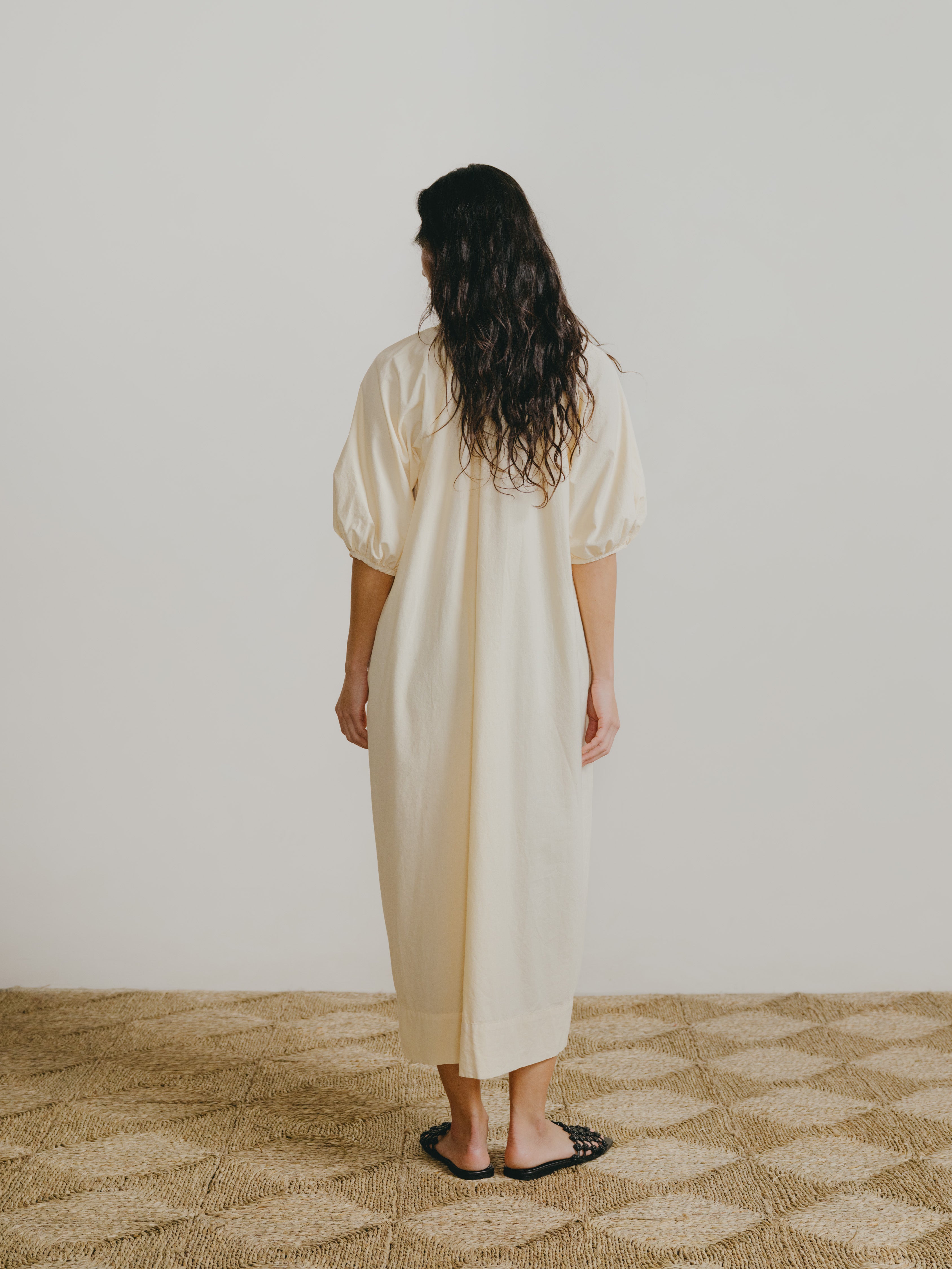 Ophelia Dress, Organic Batiste, Butter