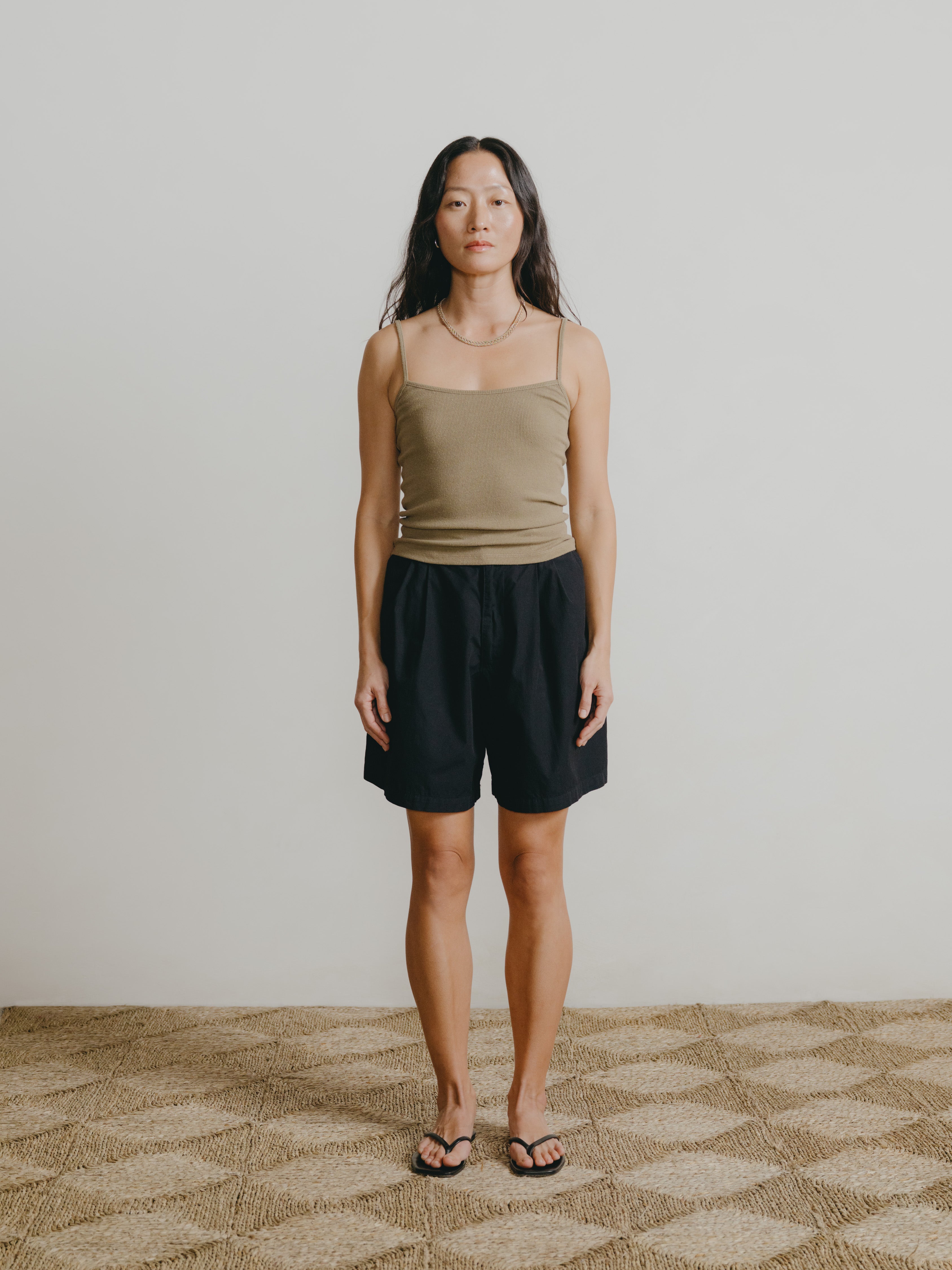 Pfeiffer Short, Organic Poplin, Black