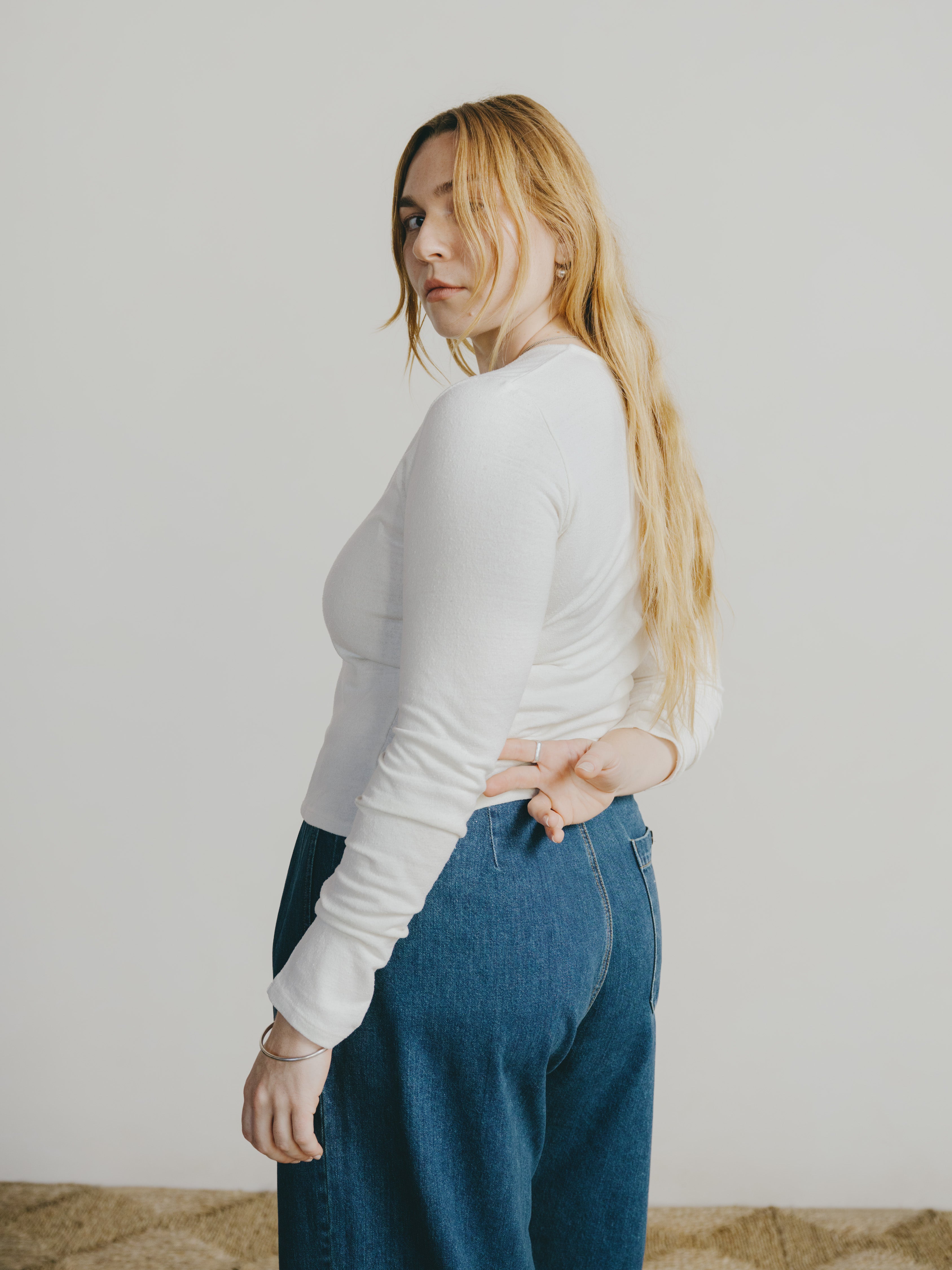 Ryan Cardi, Regen Silk Noil Jersey, Natural