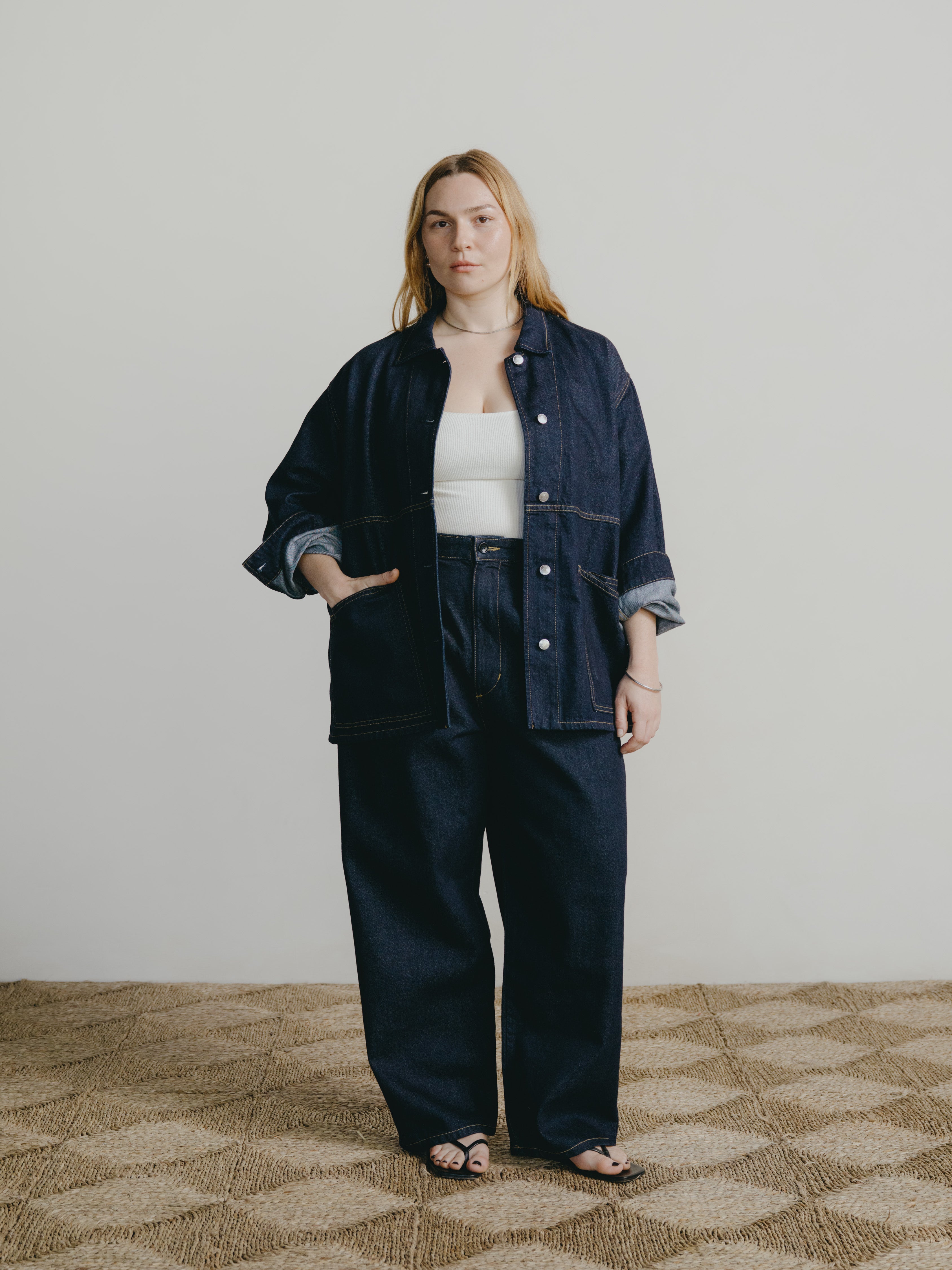 Loretta Jacket, Tencel Denim, Rinse