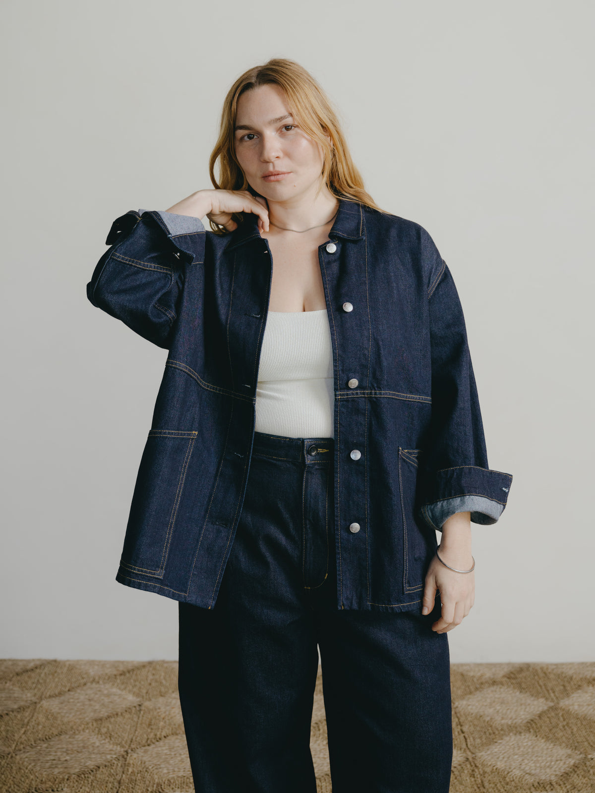 Loretta Jacket, Tencel Denim, Rinse