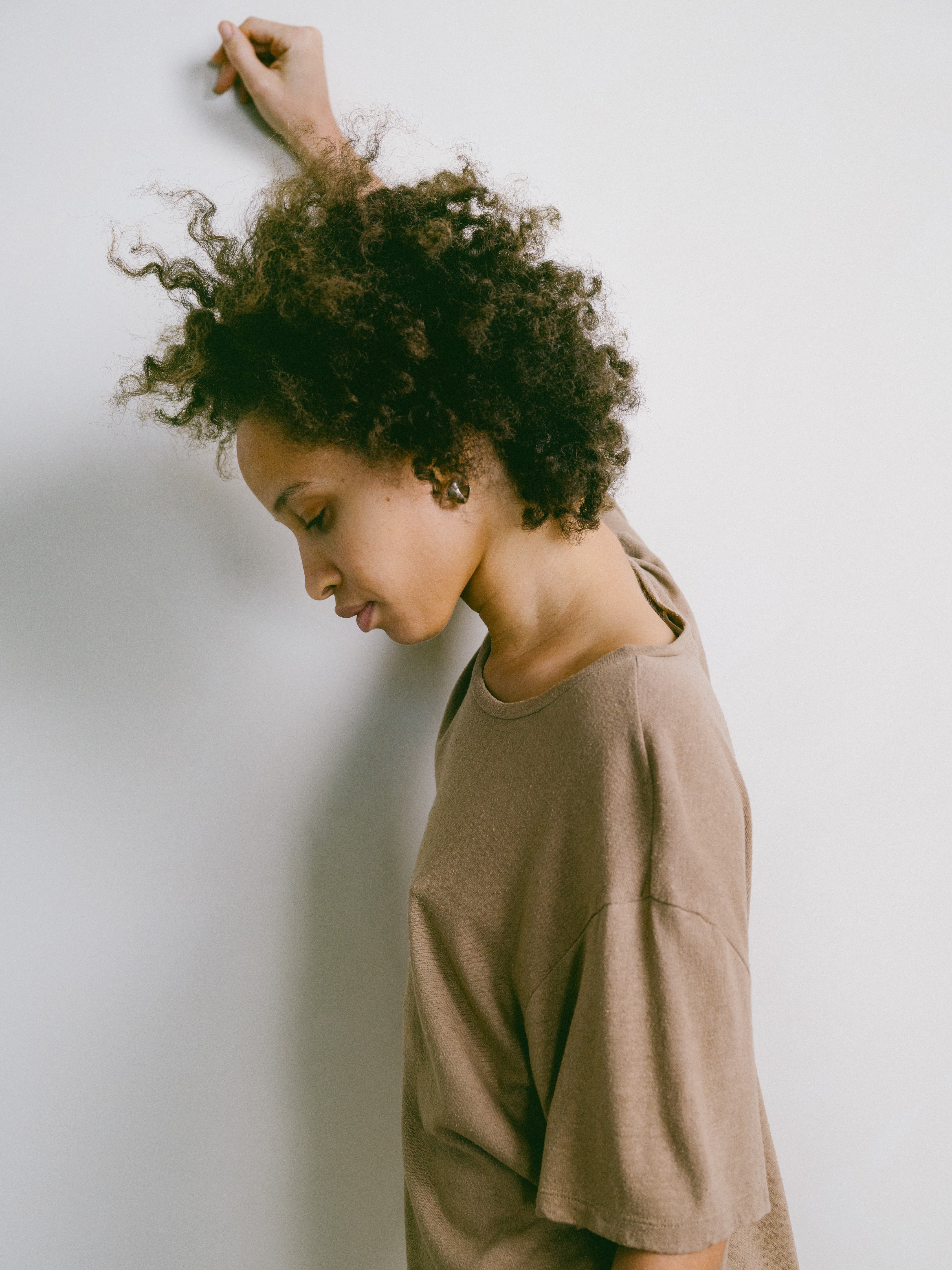 Big Tee, Regen Silk Noil Jersey, Tea