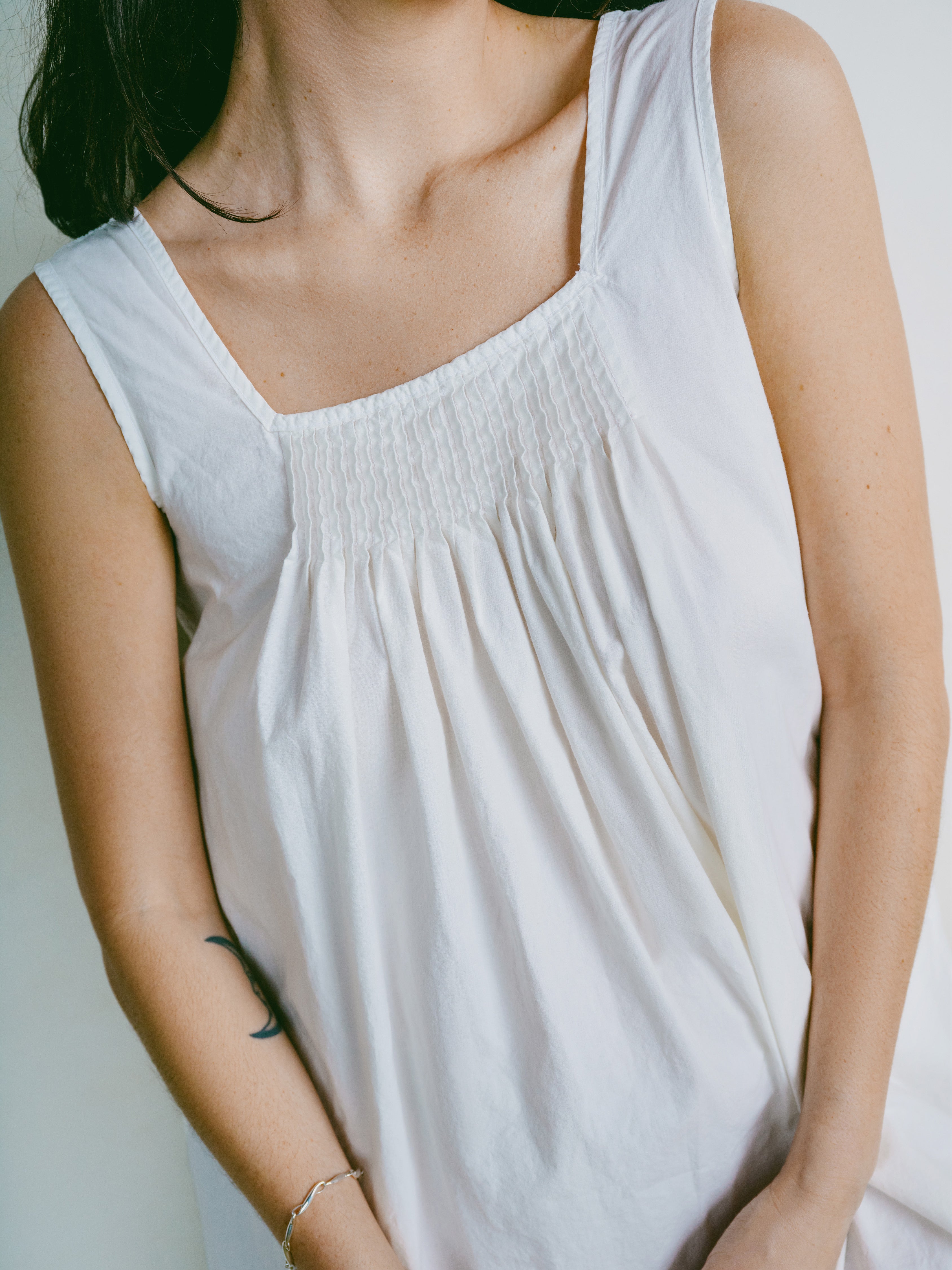 Milo Dress, Organic Batiste, Natural