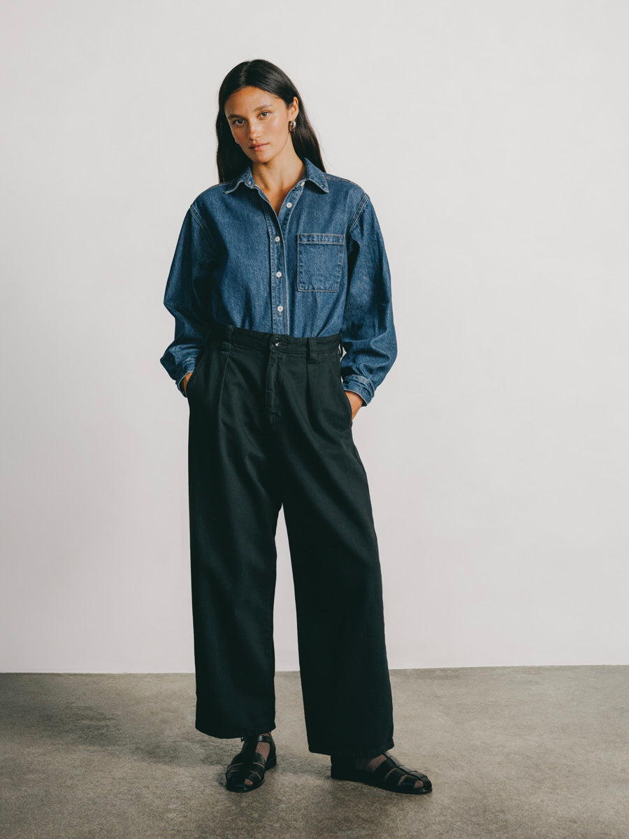 Field Pant, Tencel Bull Denim, Ink Black