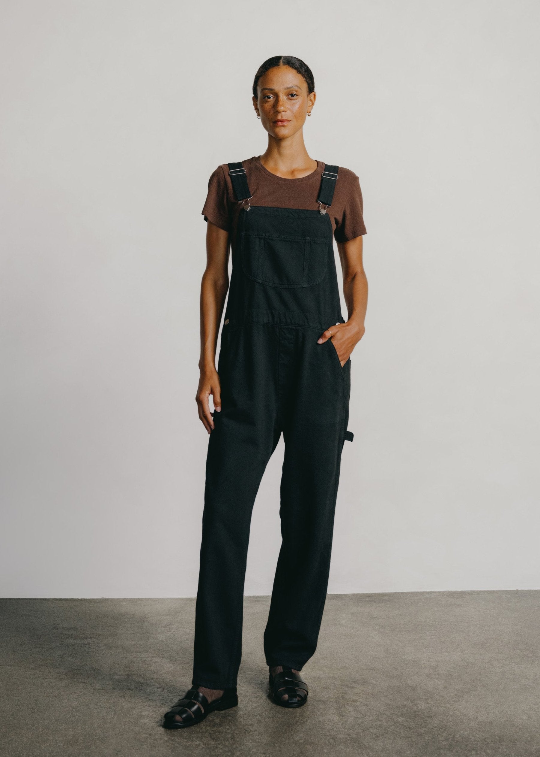 Standard Overalls, Tencel Bull Denim, Ink Black