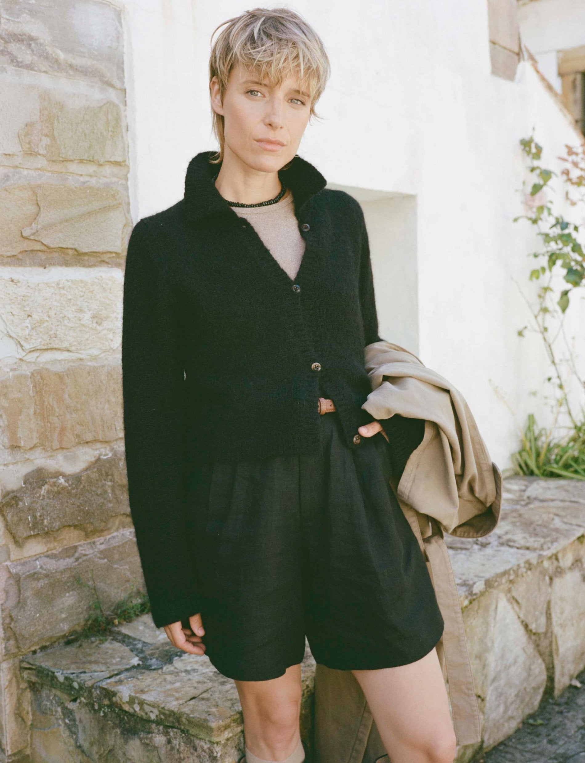 (Imperfect) Penny Cardigan, Alpaca Blend, Black