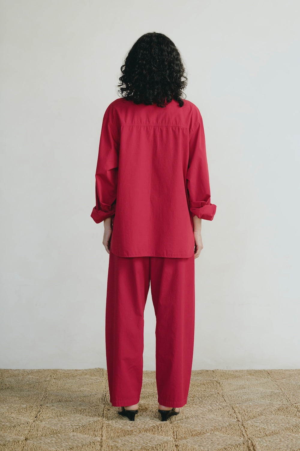 All Day Pant, Organic Poplin, Tomato