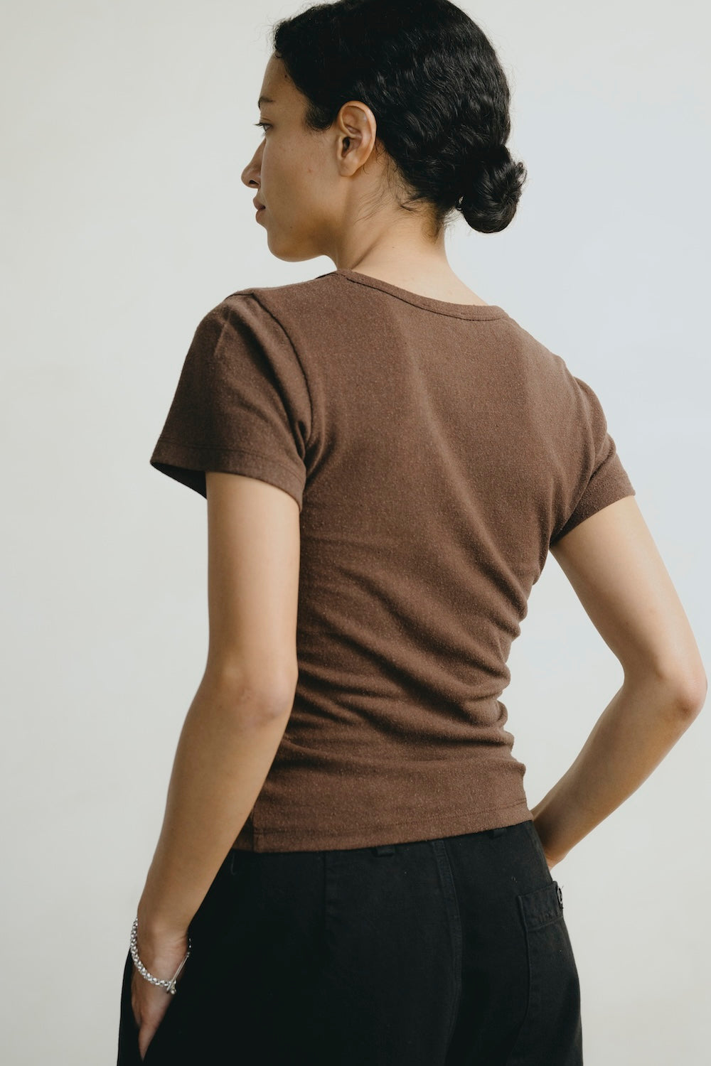 Baby Tee, Regen Silk Noil Jersey, Manzanita