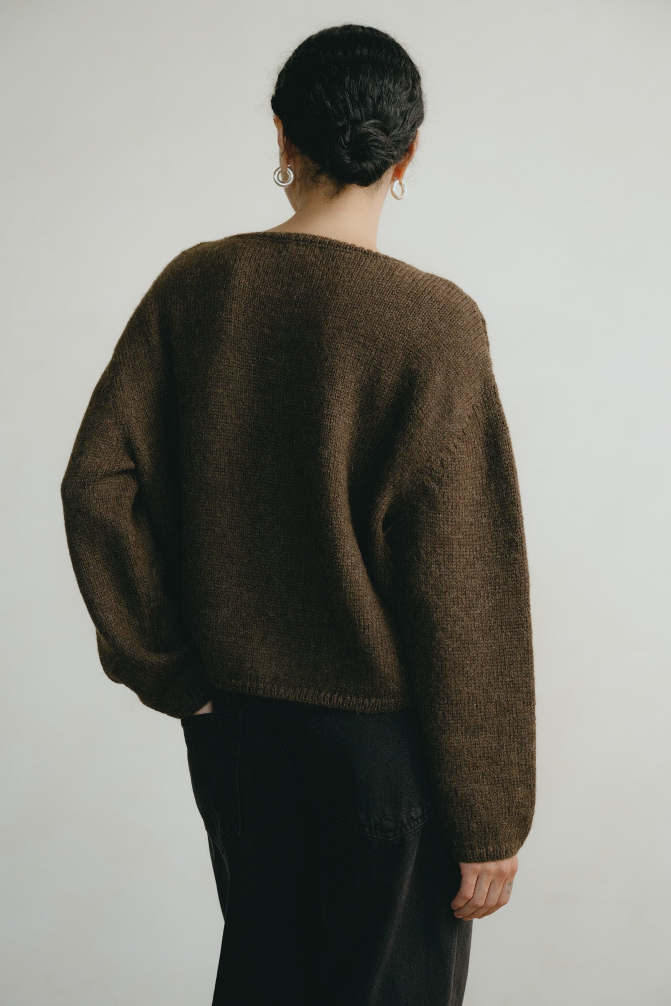 Everyday Cardigan, Baby Alpaca, Walnut