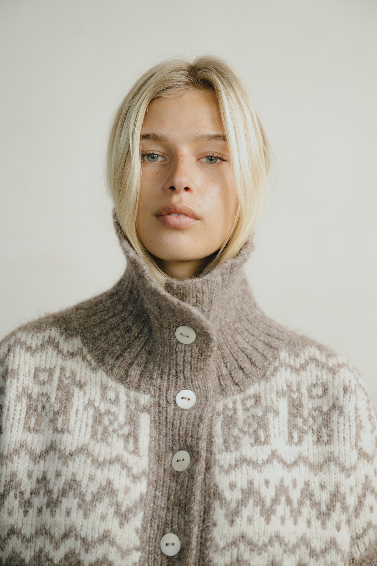 Cabin Cardi, Alpaca Cotton, Shrub