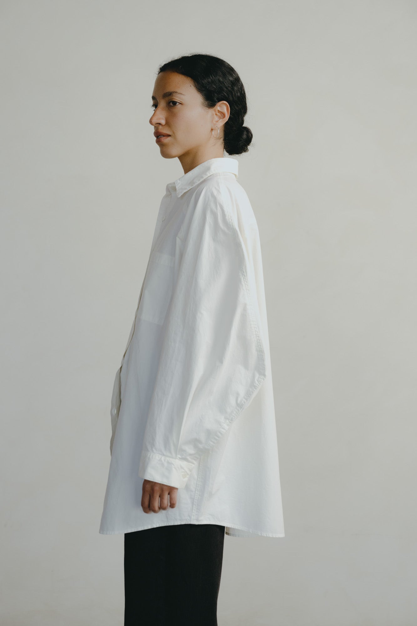 Rita Shirt, Organic Compact Poplin, Natural