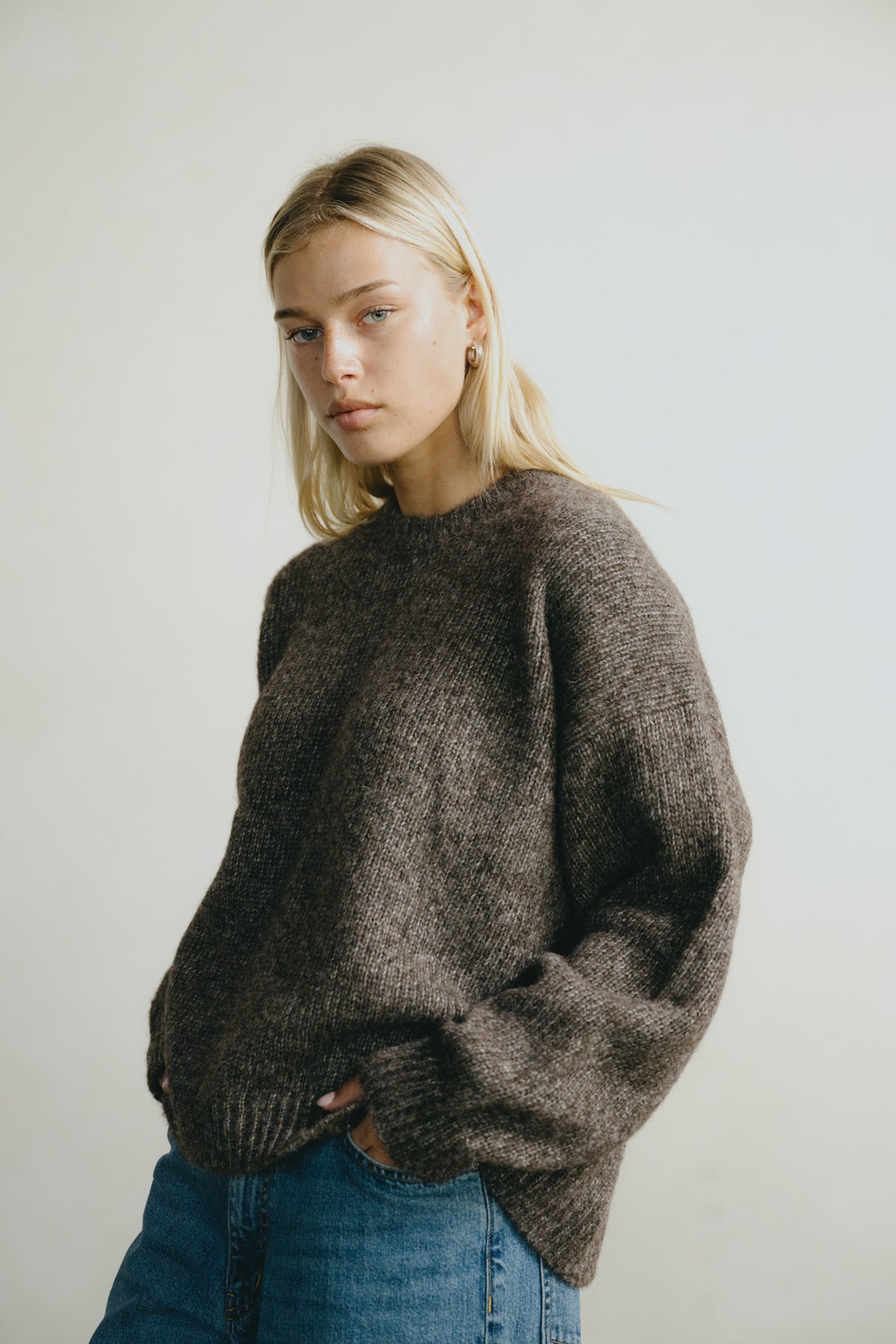 Chleo Crew, Alpaca Cotton, Root