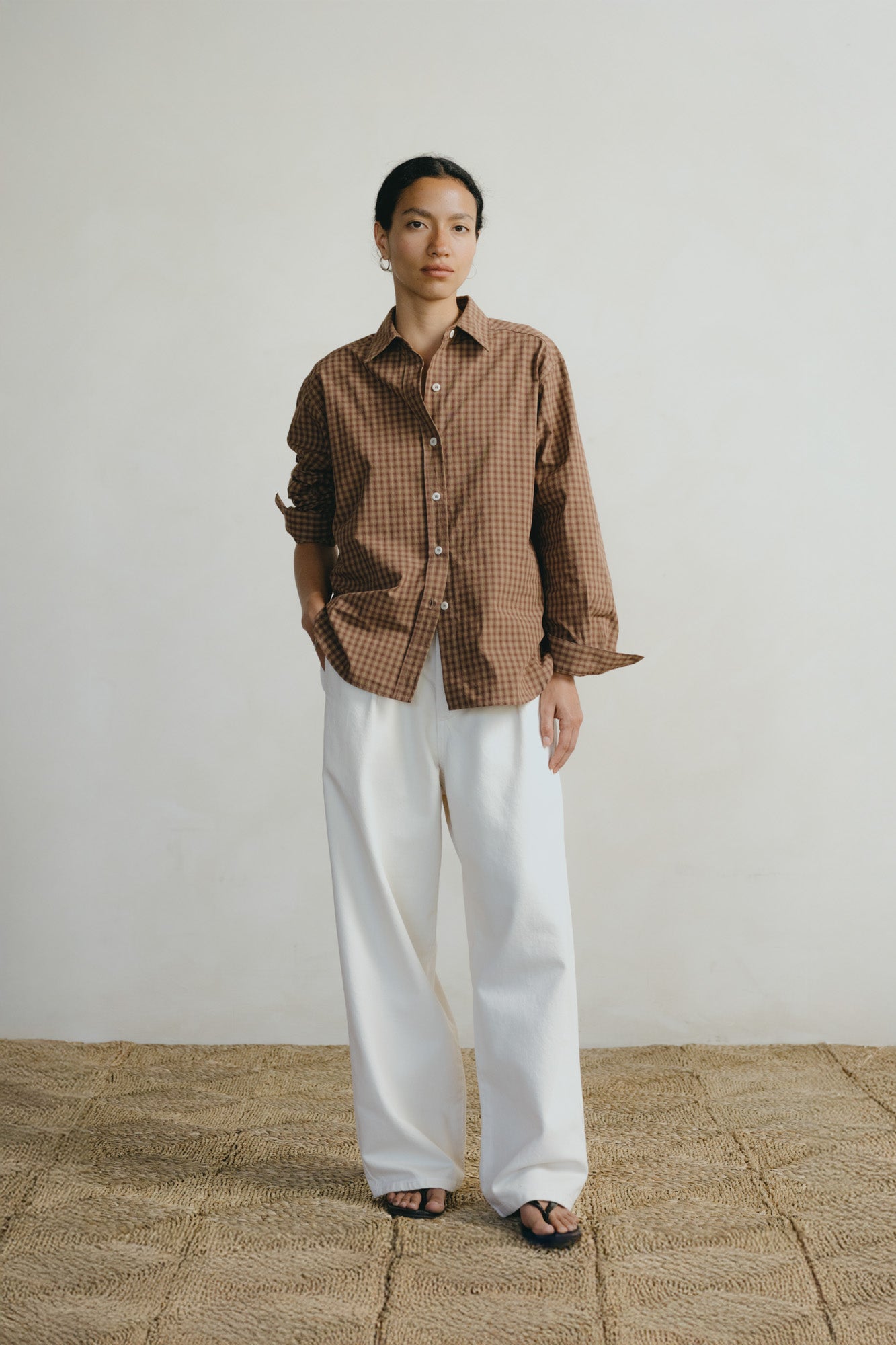 Marcie Shirt, Japanese Organic Cotton, Acid Plaid