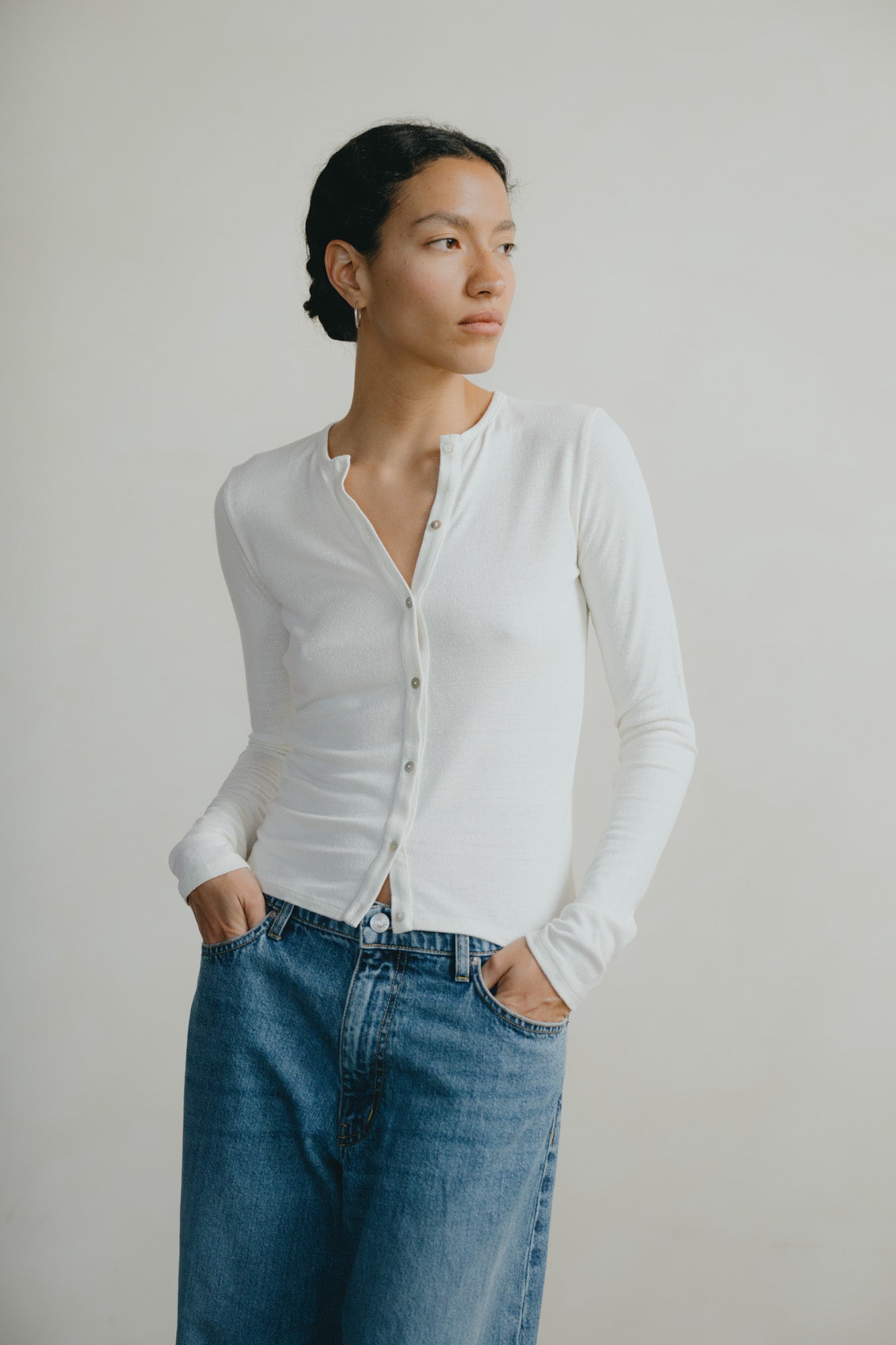 Ryan Cardi, Regen Silk Noil Jersey, Natural