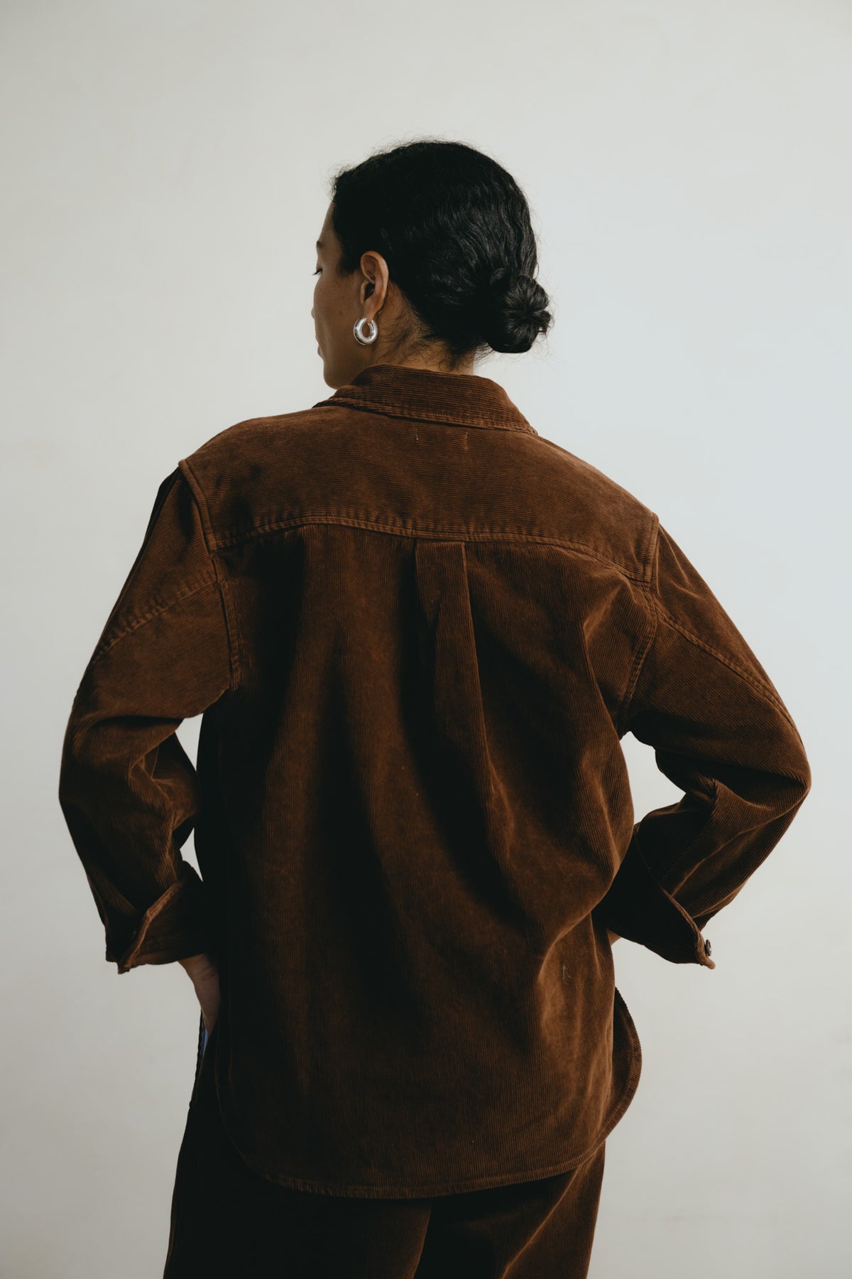 Zip Popover, Organic Corduroy, Rust