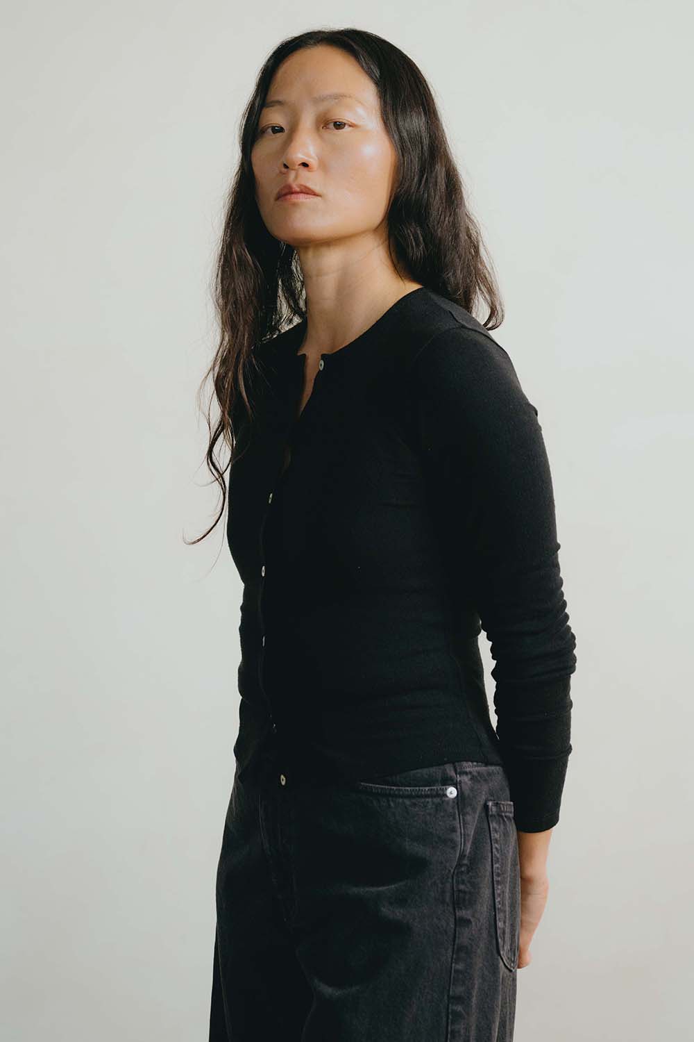 Ryan Cardi, Regen Silk Noil Jersey, Black