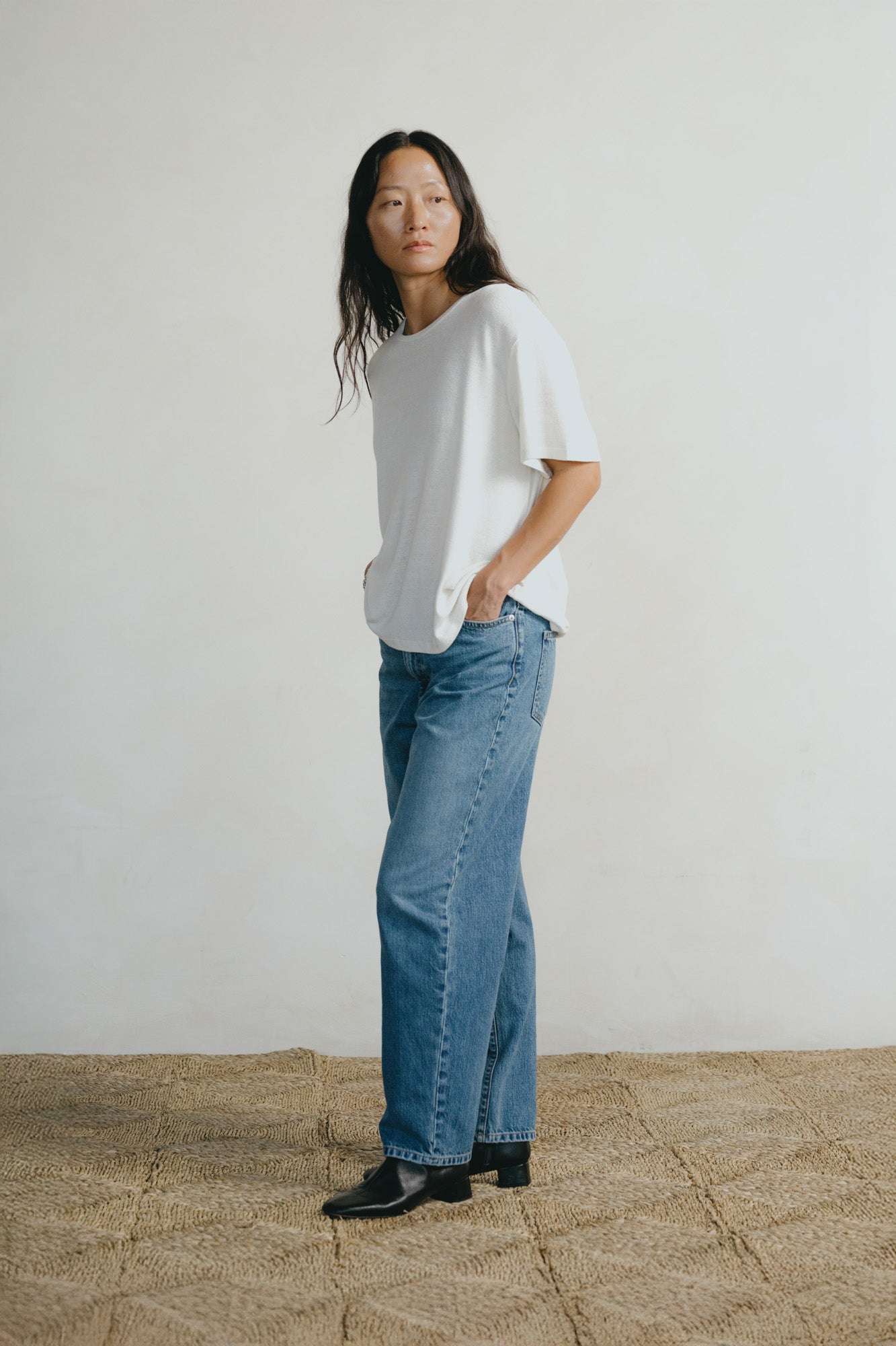 Big Tee, Regen Silk Noil Jersey, Natural