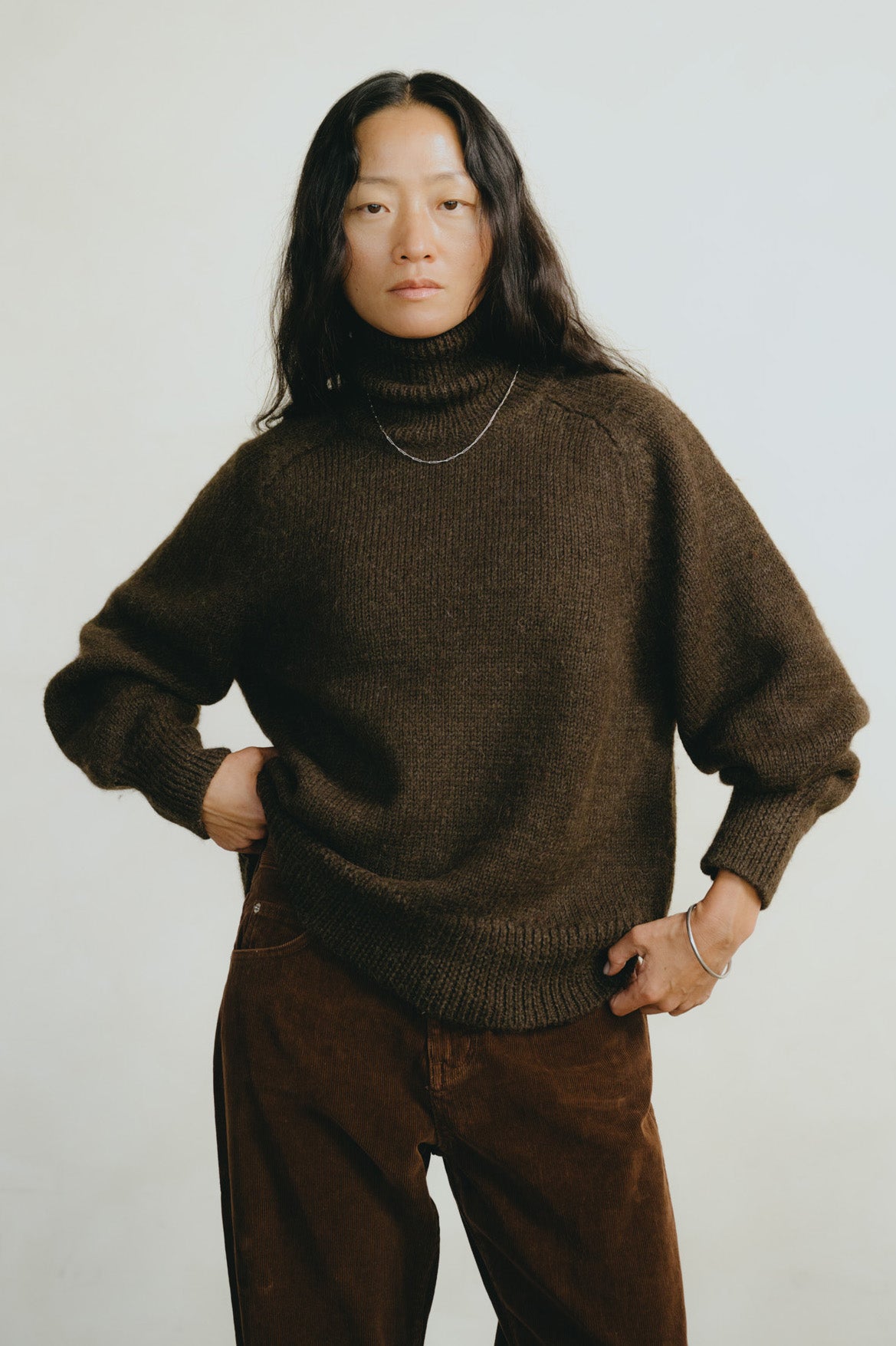 Rue Turtleneck, Alpaca Wool, Walnut