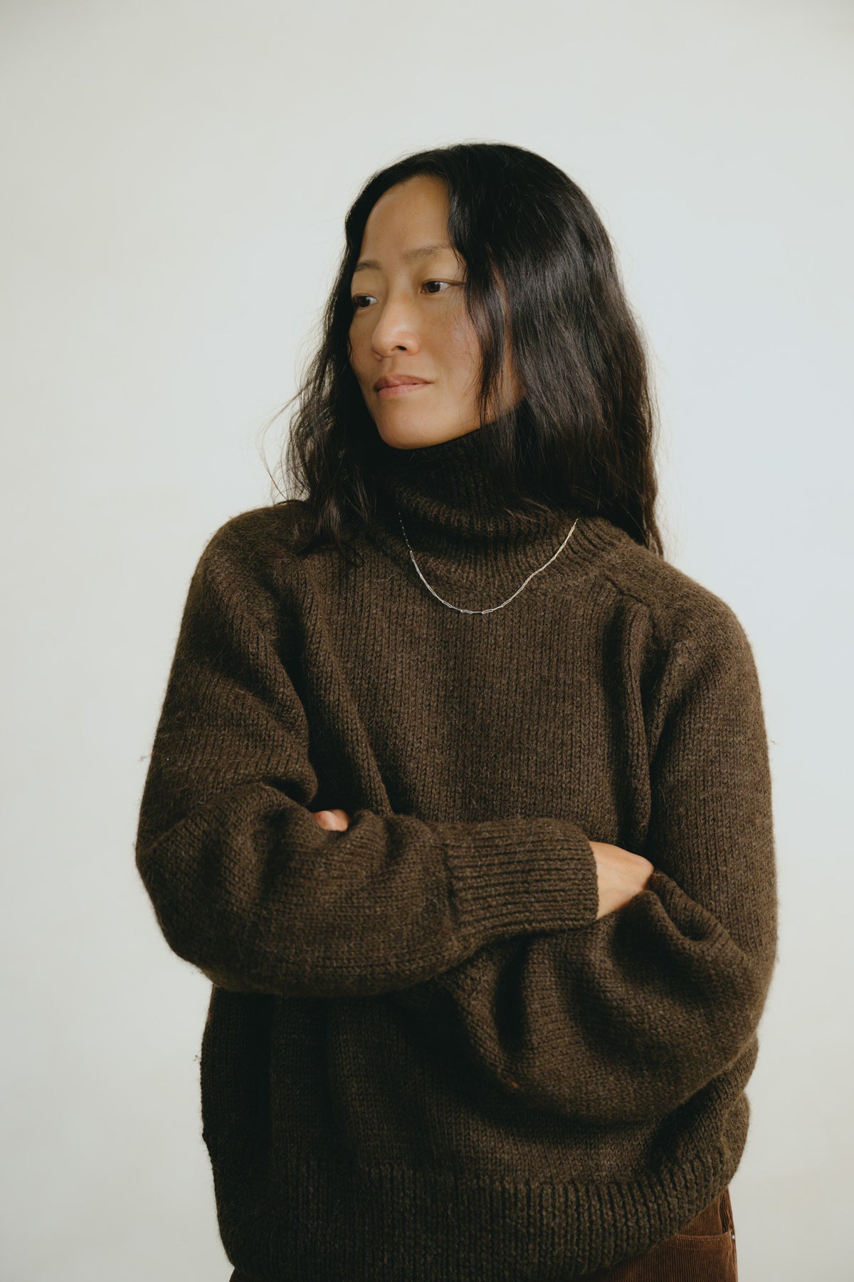 Rue Turtleneck, Alpaca Wool, Walnut