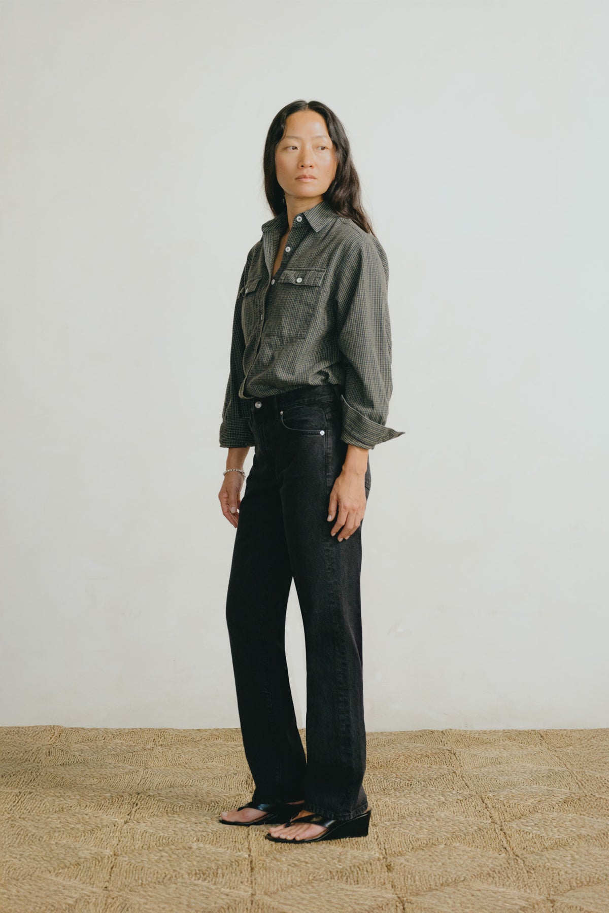 Ranch Jean, Recycled Denim, Vintage Black