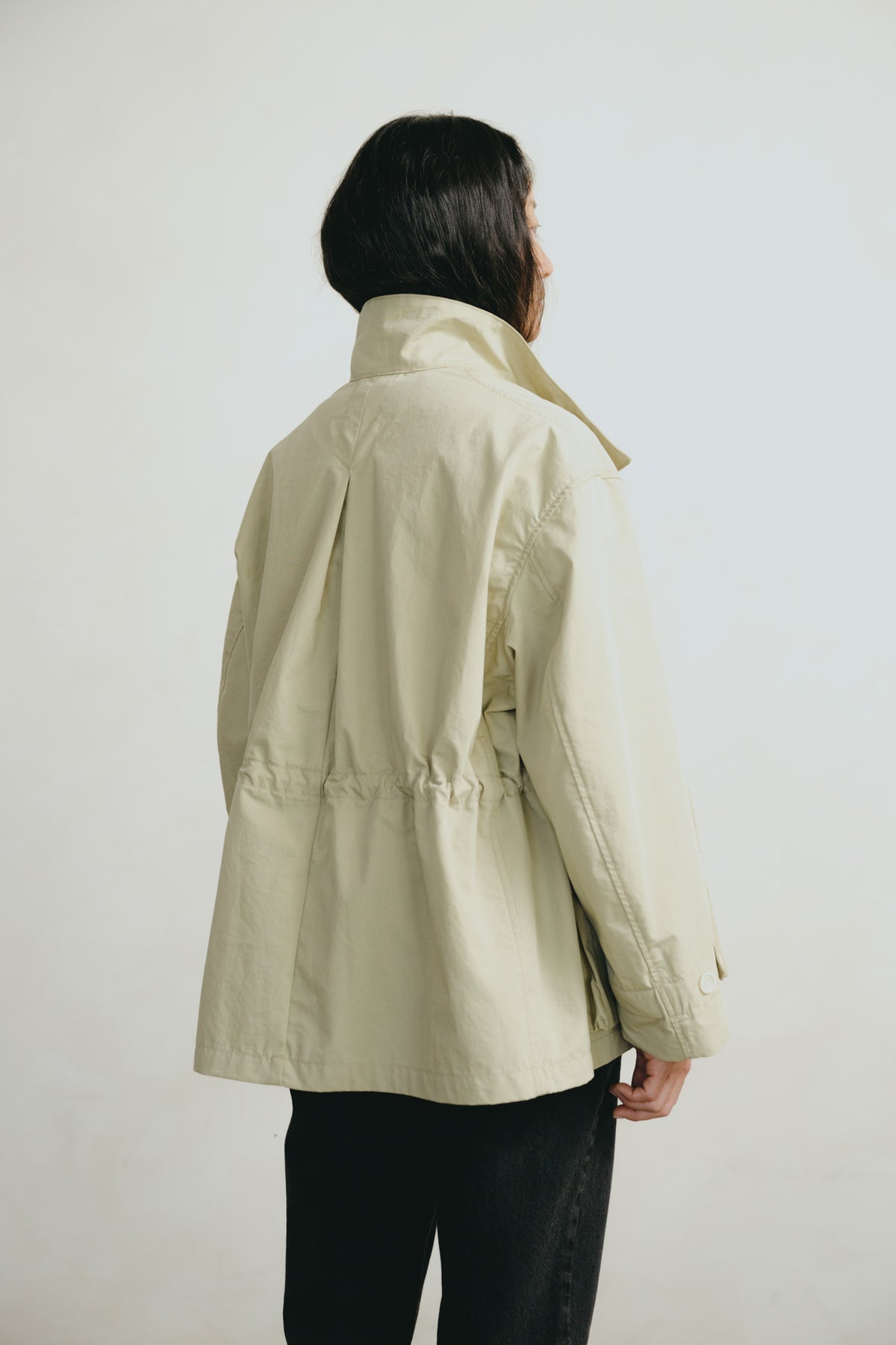 Anorak, Recycled Nylon Gabardine, Light Khaki