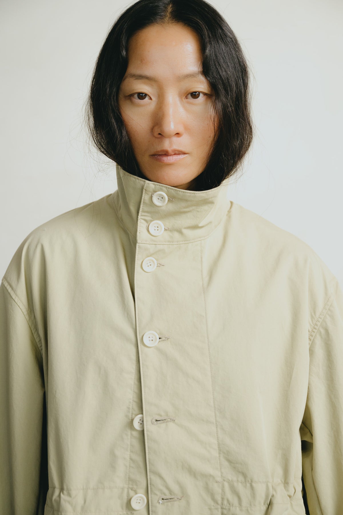 Anorak, Recycled Nylon Gabardine, Light Khaki