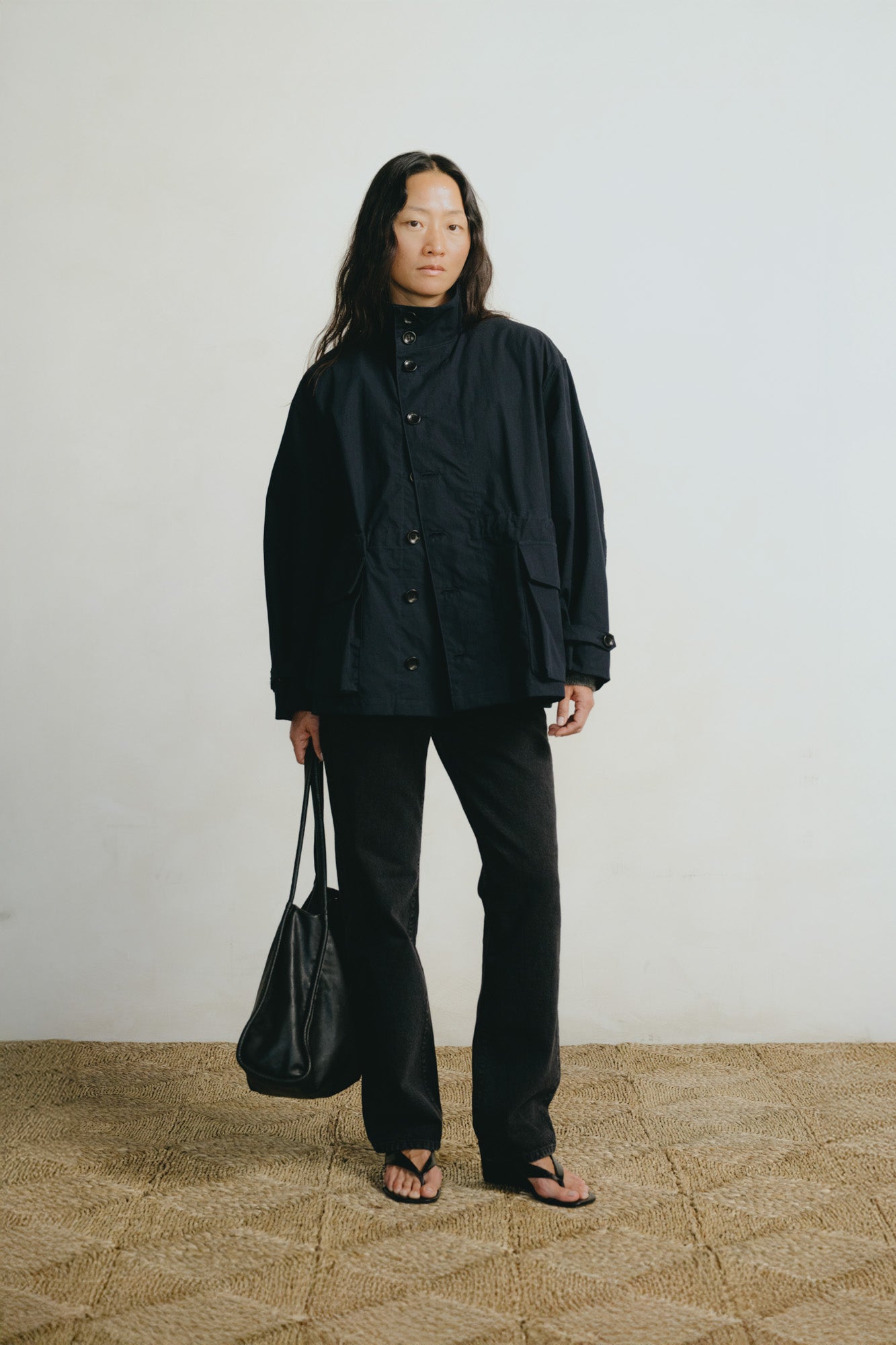 Anorak, Recycled Nylon Gabardine, Navy
