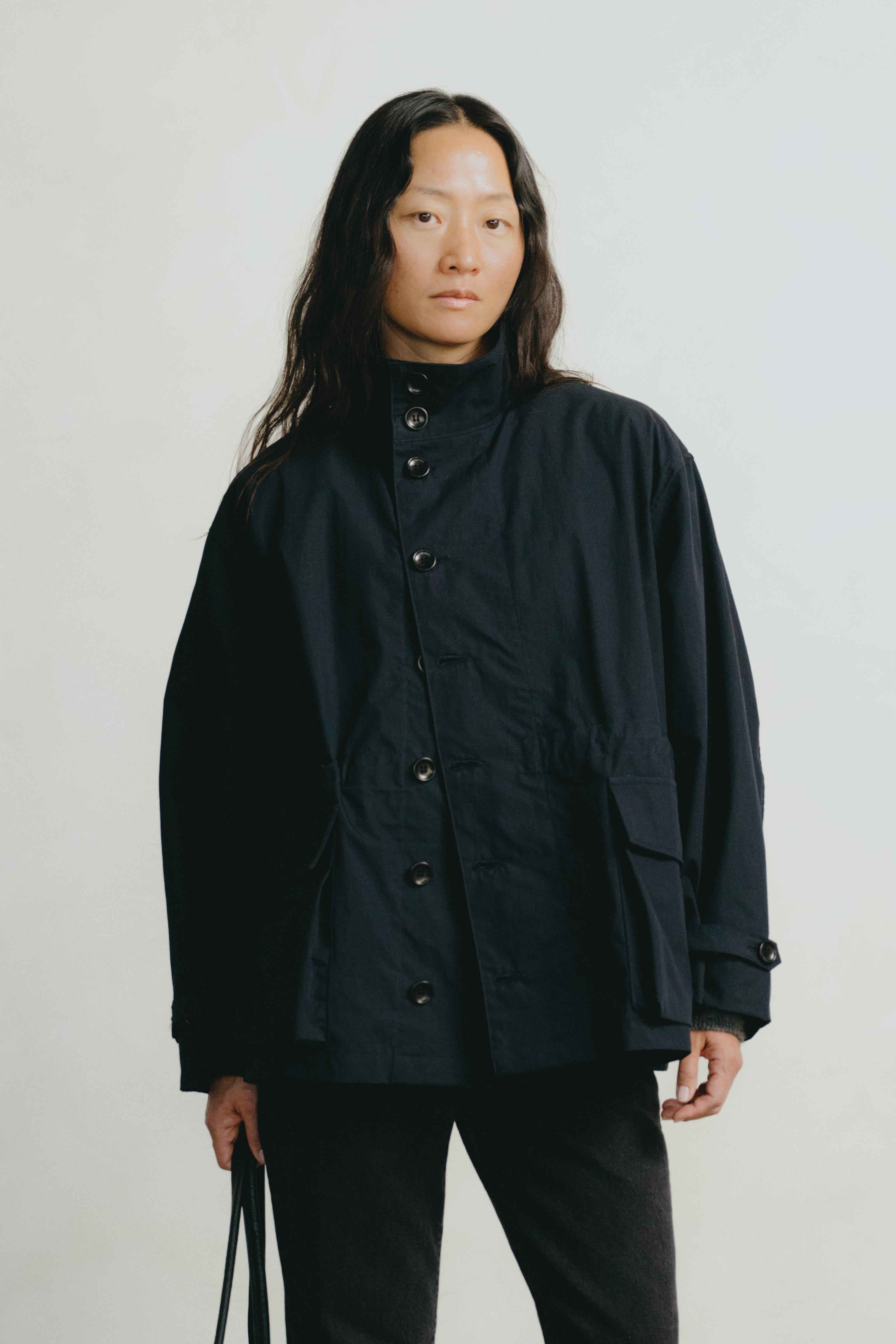 Anorak, Recycled Nylon Gabardine, Navy