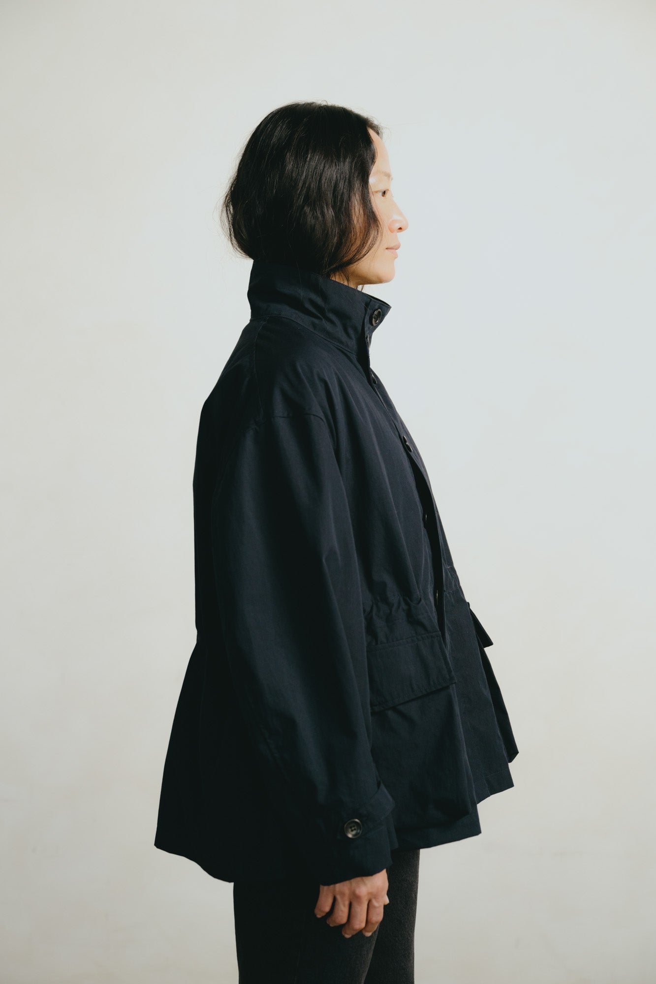 Anorak, Recycled Nylon Gabardine, Navy