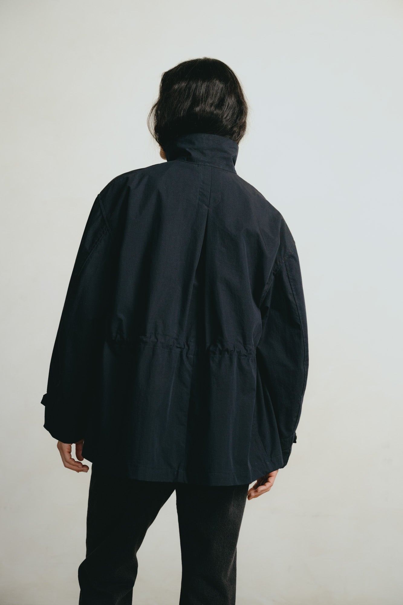 Anorak, Recycled Nylon Gabardine, Navy